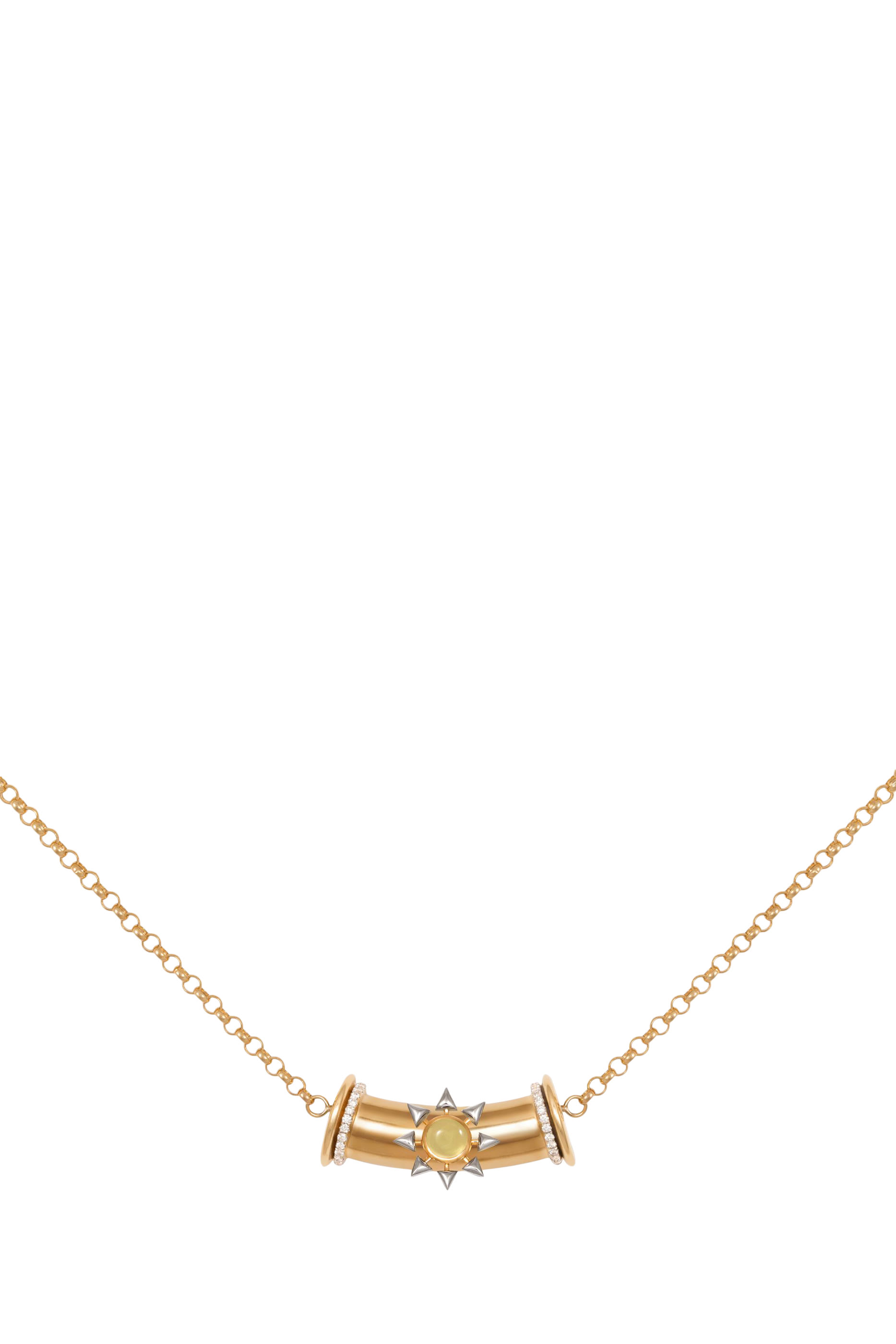 سوار وريور ستار سيد مرصع بحجر سترين وماس ذهب &rlm;أصفر عيار 18