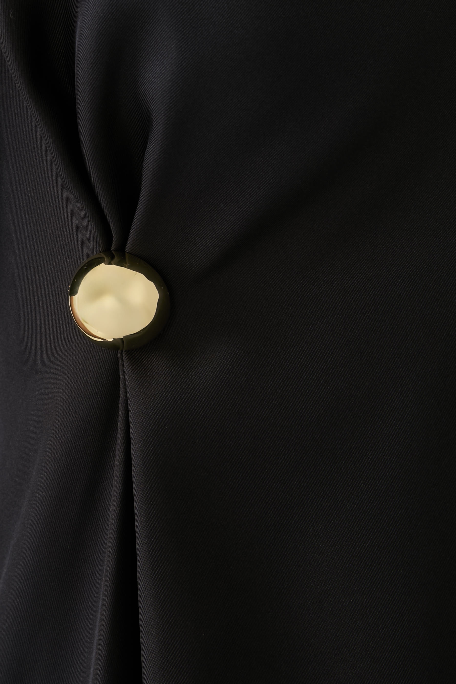 بلوزة ميديا بتصميم غير متماثل حرير تويل