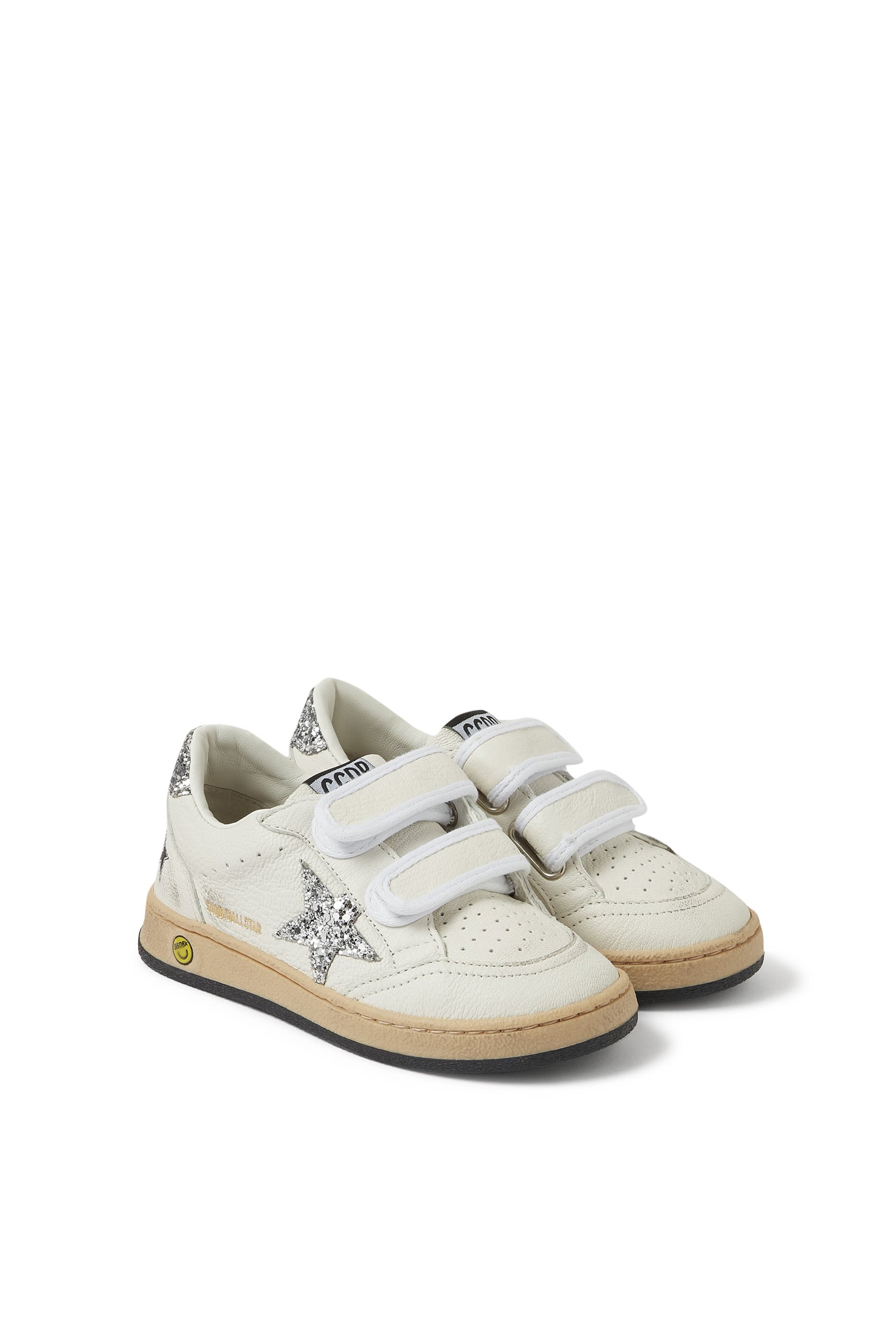 سنيكرز بول ستار جونيور بجلد نابا مزين بنجوم لامعة للأطفال