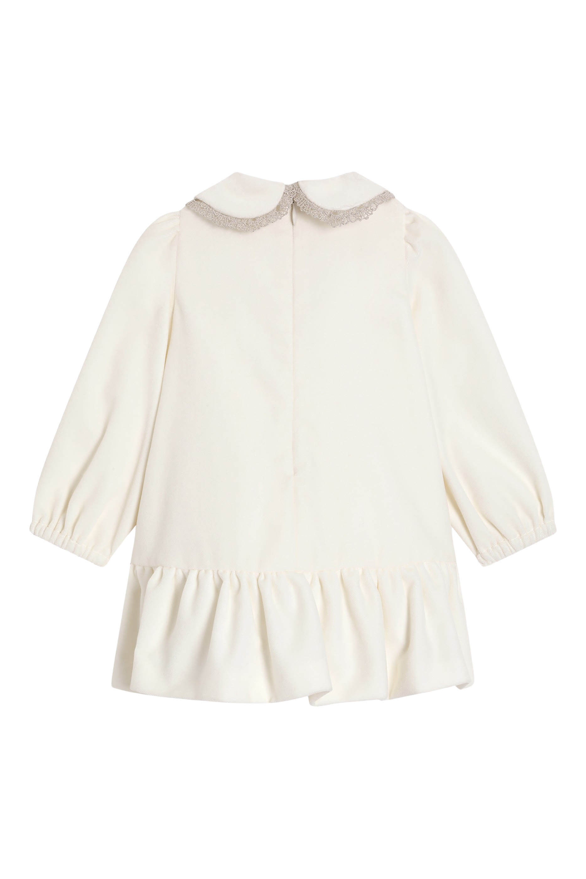 فستان مع سروال تحتي مخمل ناعم للأطفال