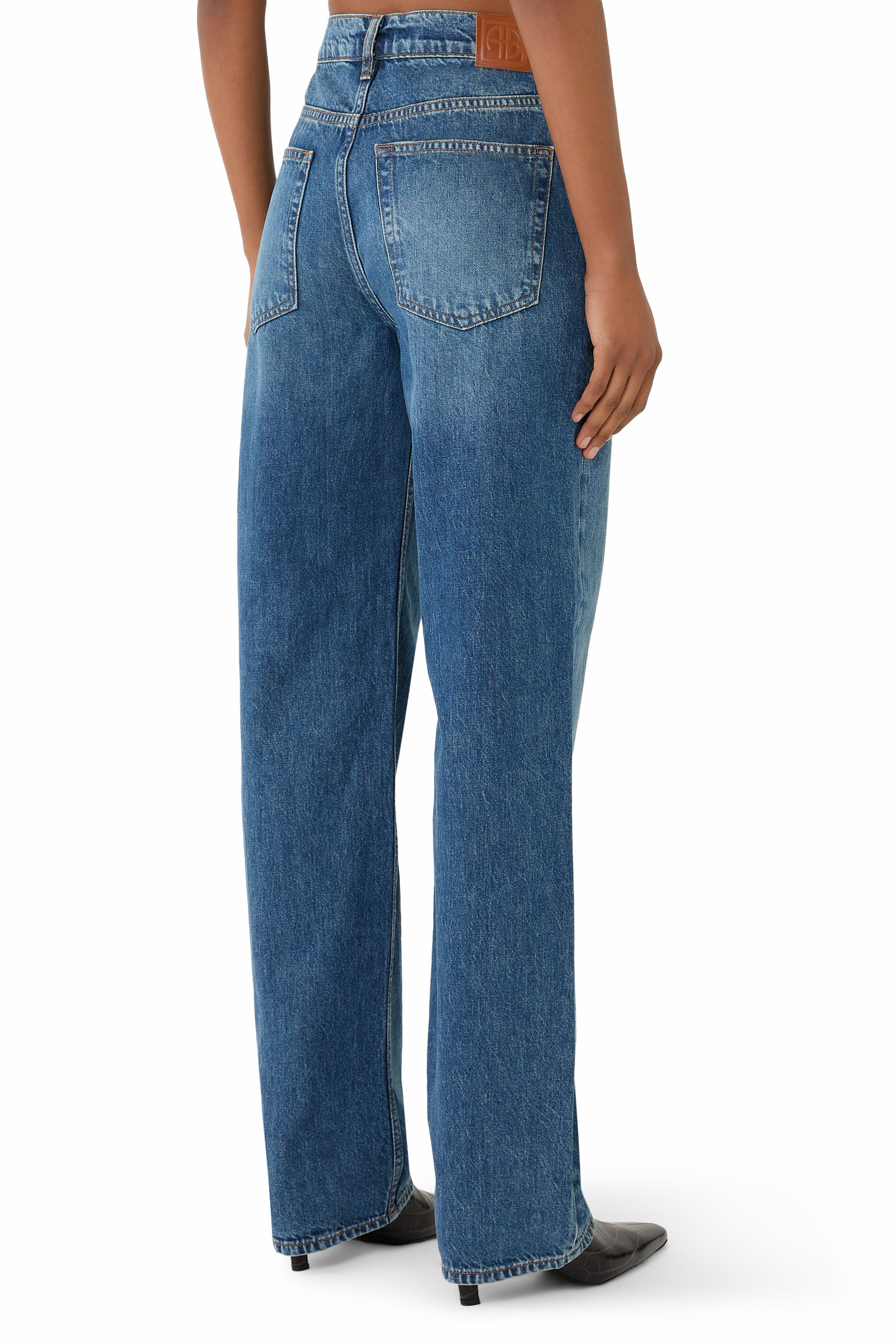 بنطال جينز غافين طويل