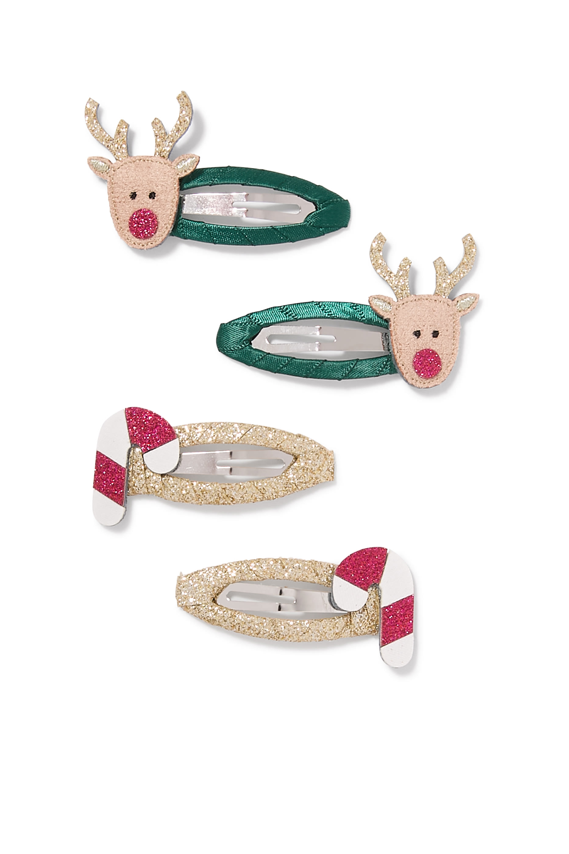 مشابك شعر كليك كلاك رودولف وعصا الحلوى للأطفال