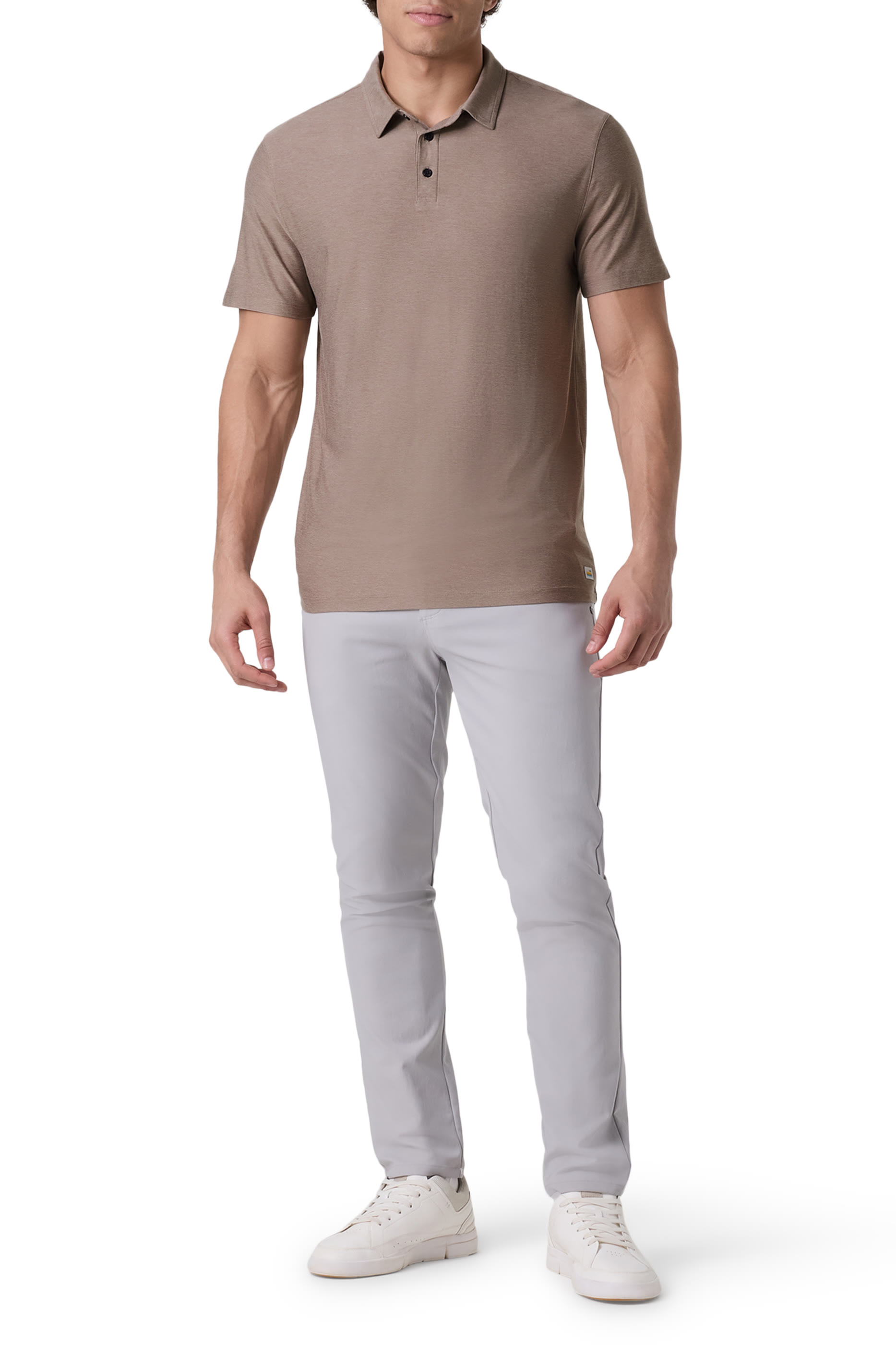 قميص بولو ستراتو قماش معالج