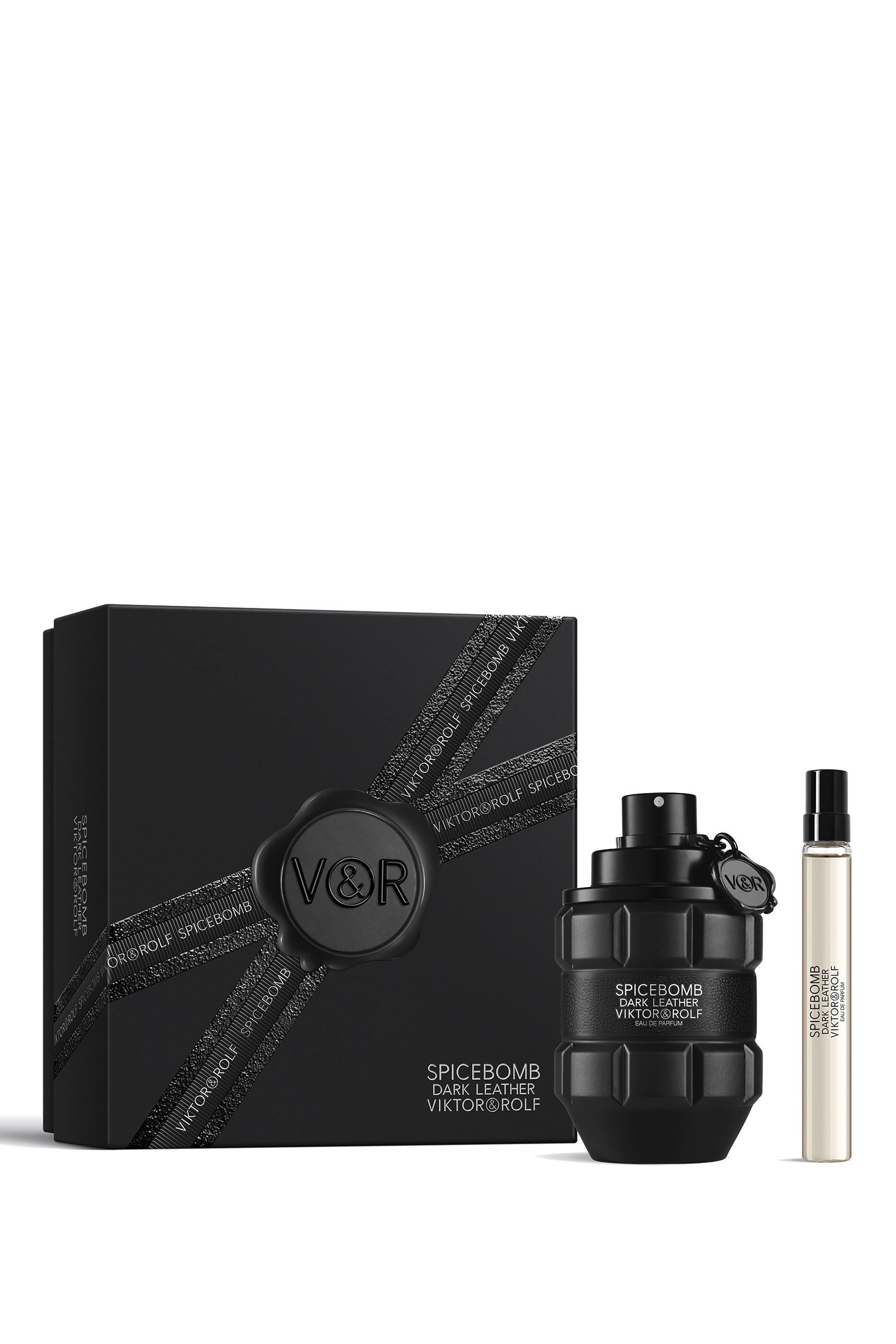 مجموعة هدية أو دو بارفان سبايسبومب دارك ليذر