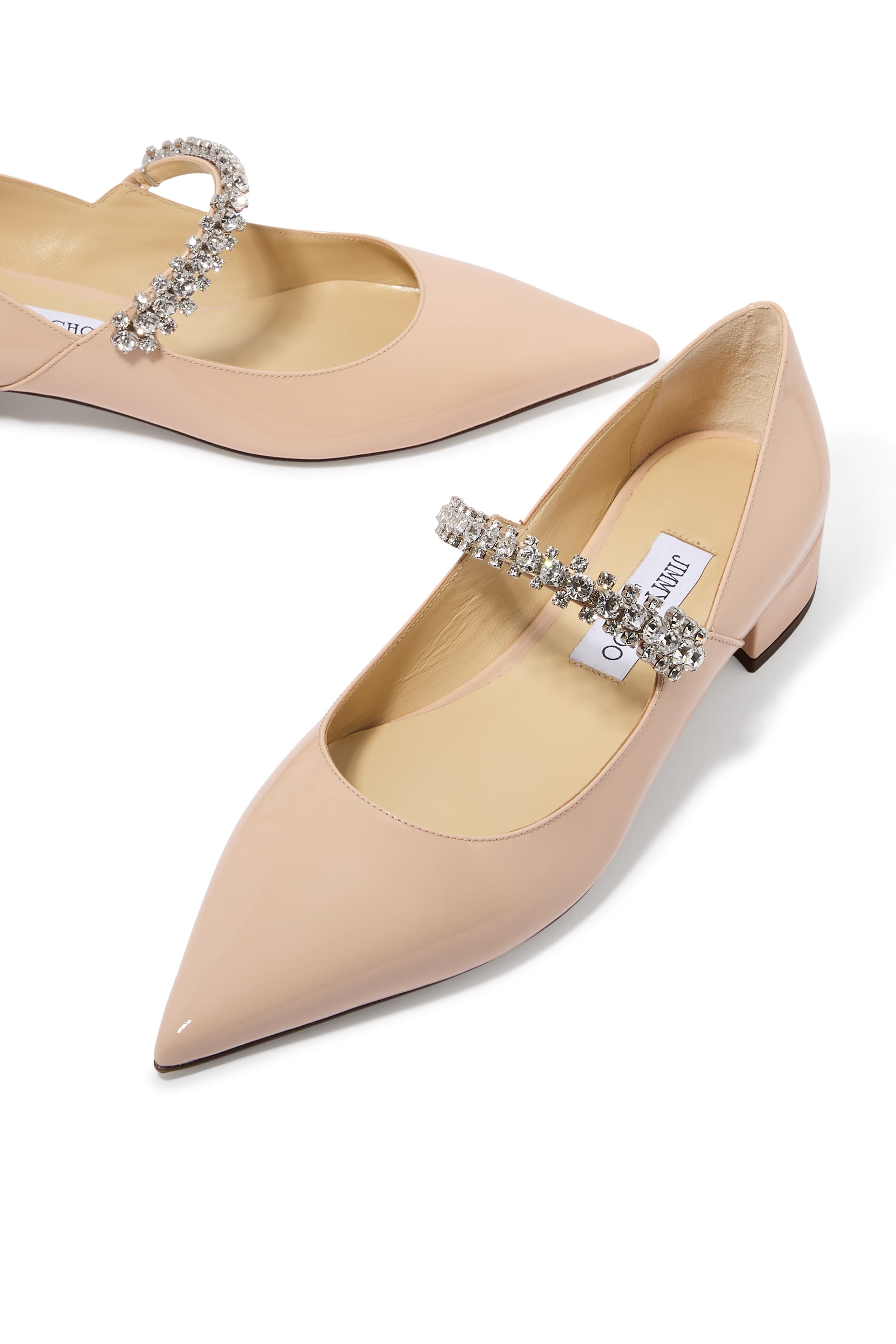 حذاء كلاسيكي بلينغ بكعب مسطح