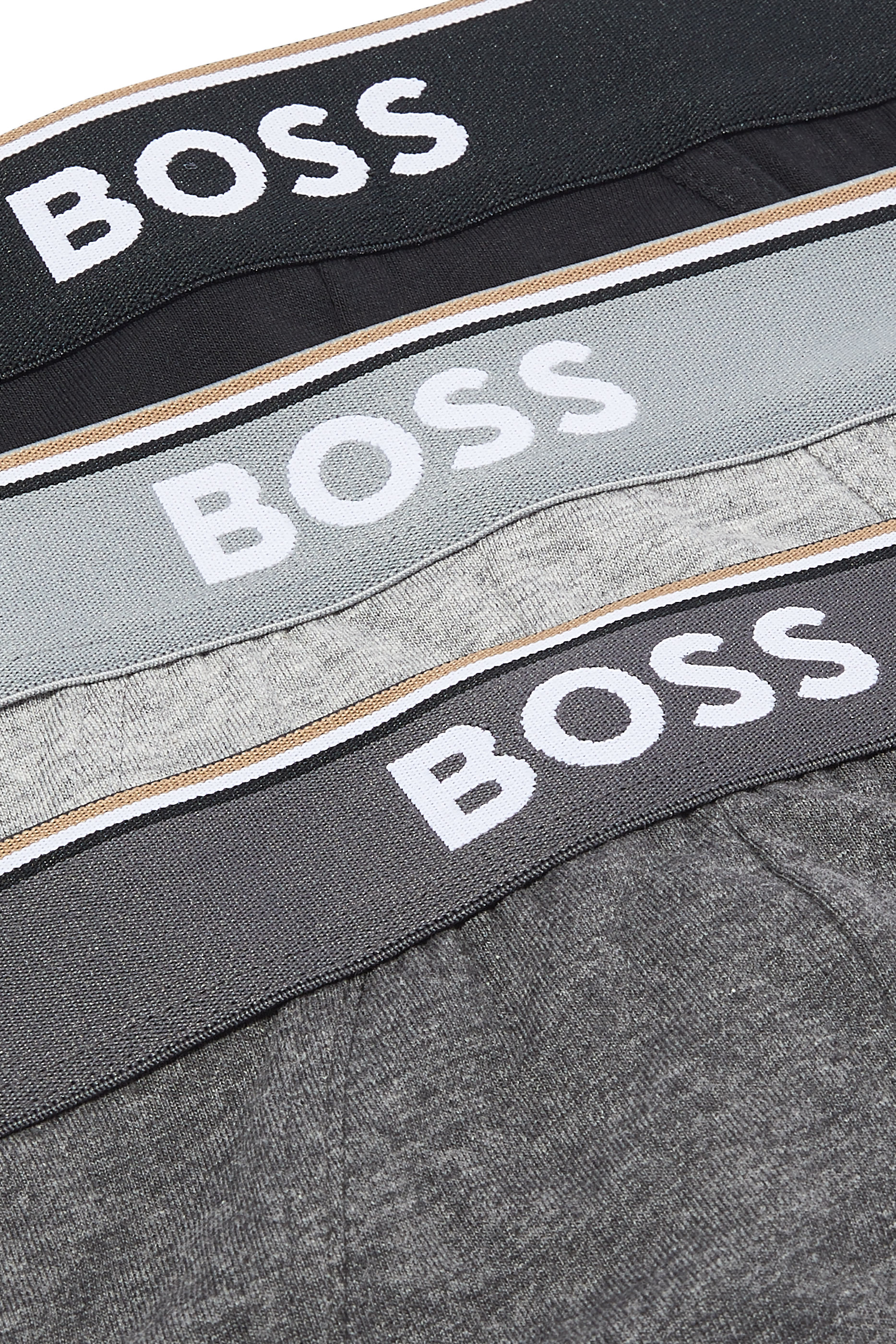 طقم سروال داخلي بشعار الماركة قطن، 3 قطع