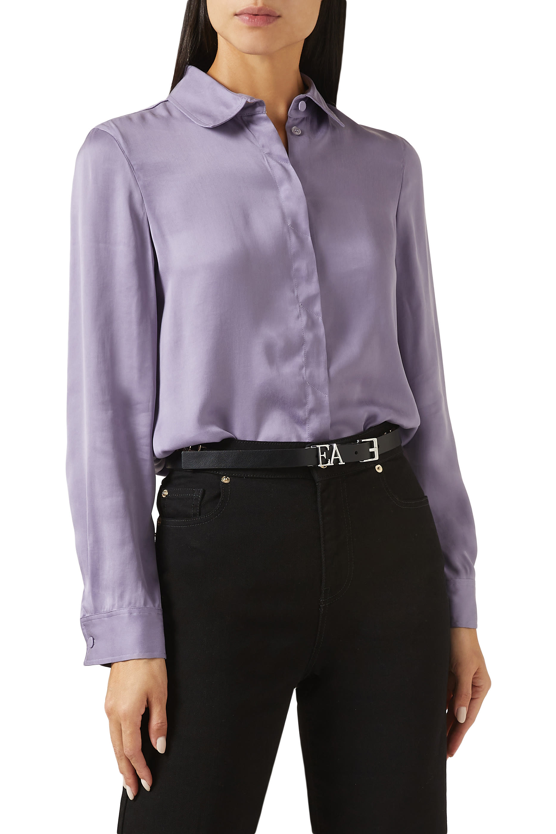 حزام بمشبك وشعار الماركة شمواه