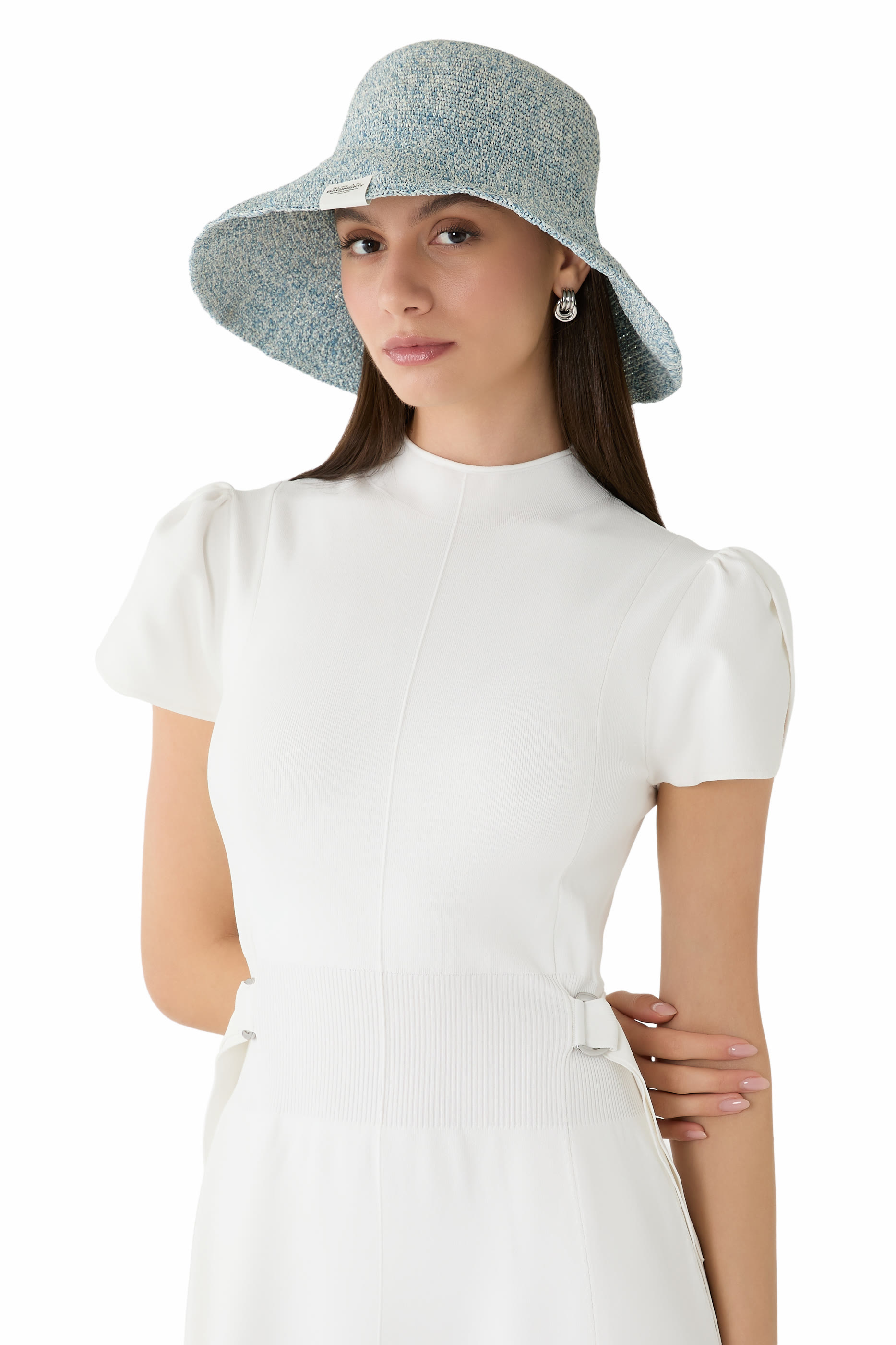 قبعة باكيت قابلة للطي مزينة بشعار