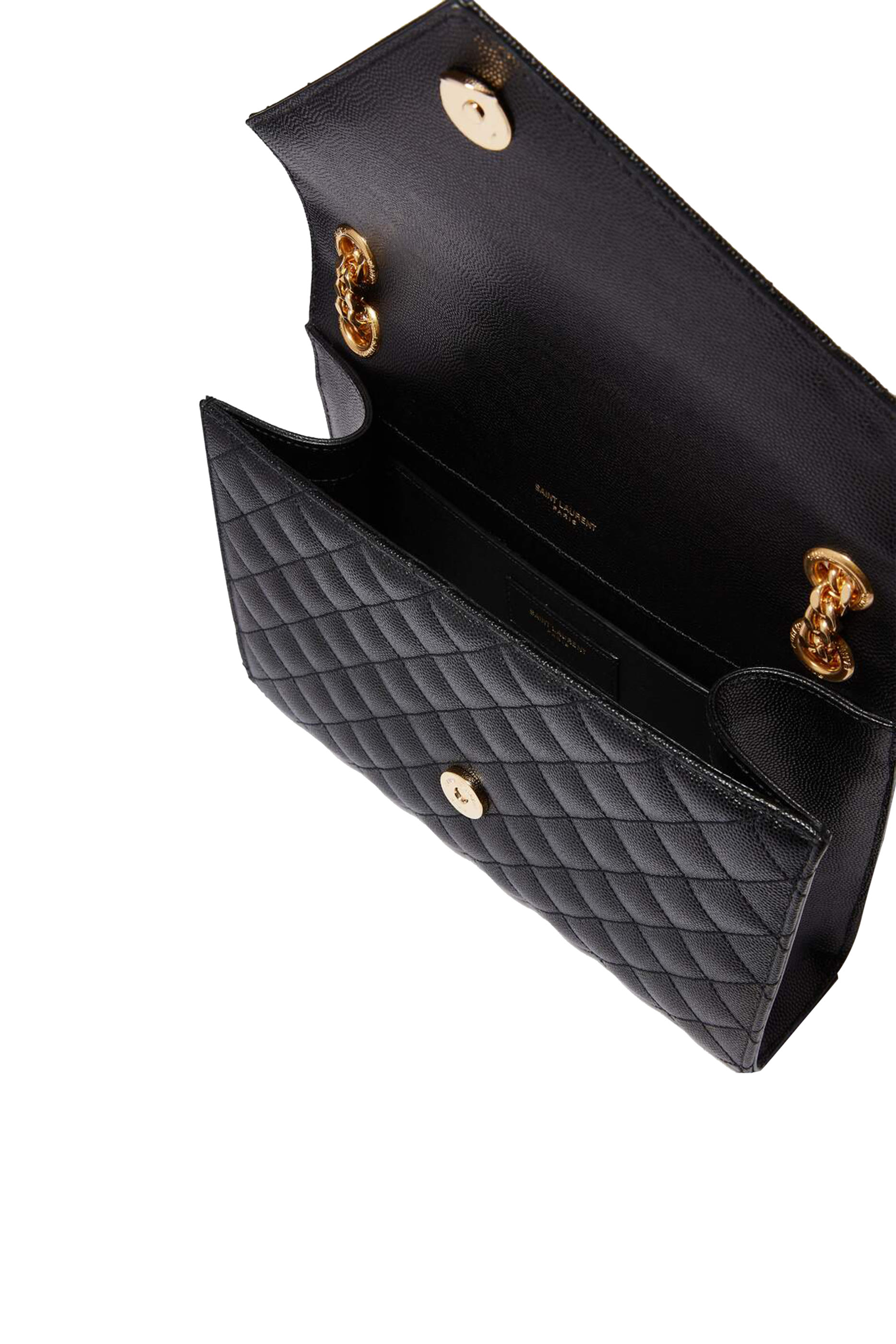 حقيبة متوسطة بتصميم ظرف جلد محفور غران دي بودريه وتصميم مبطن