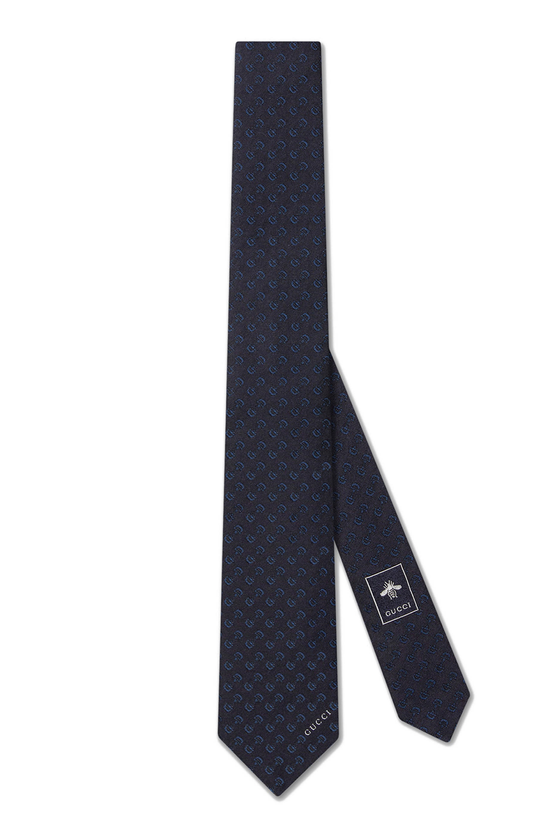 ربطة عنق بنقشة لجام حصان حرير جاكار