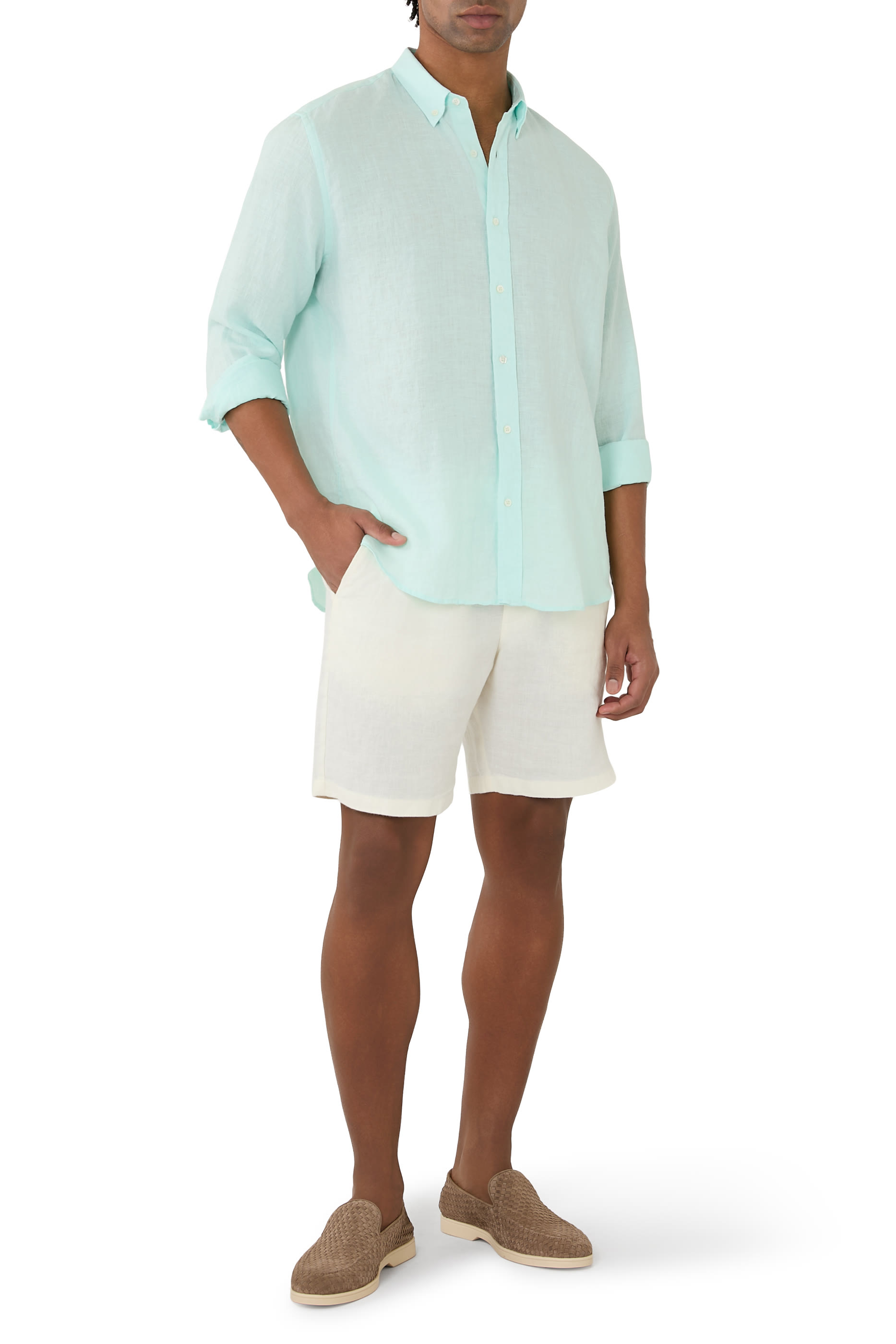 قميص كلاسيك مارتن بأكمام طويلة كتان