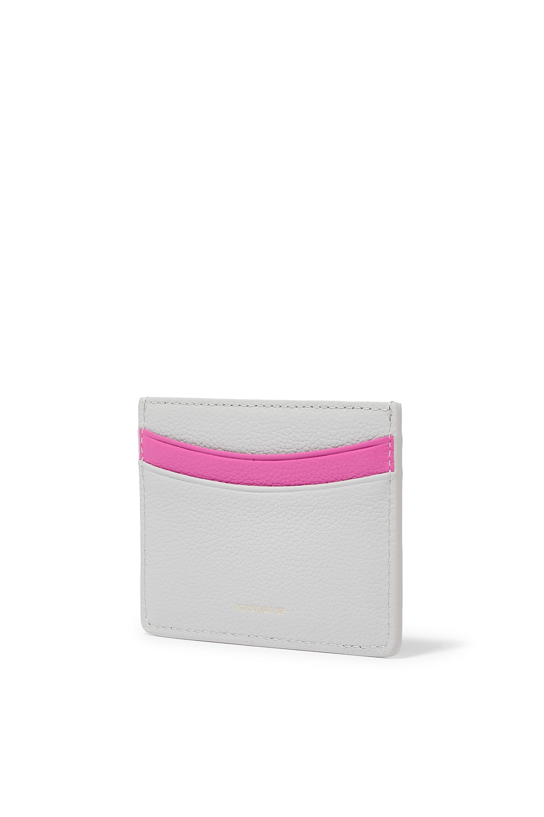 حافظة بطاقات جلد بارز الملمس