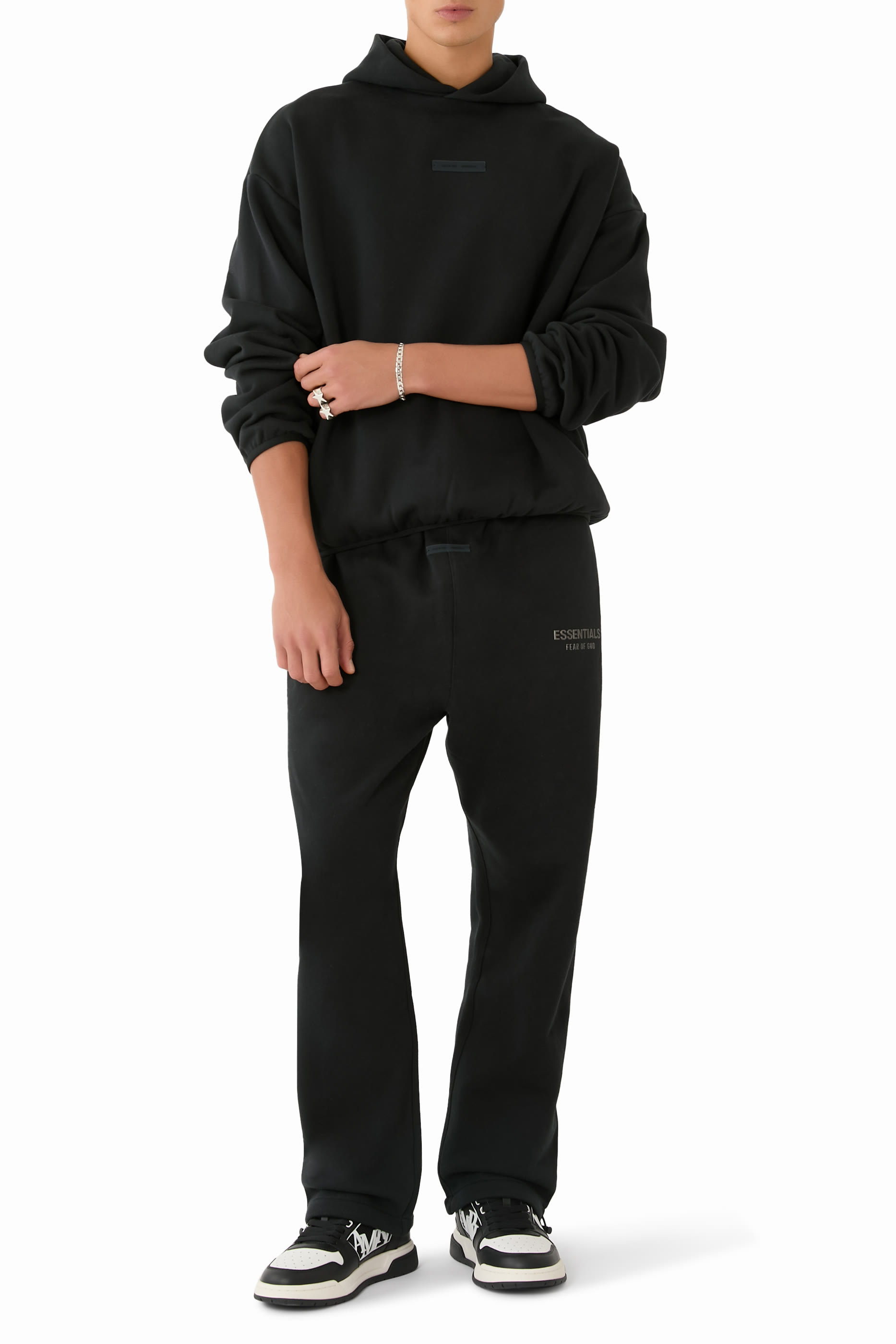 بنطال رياضي بشعار الماركة صوف