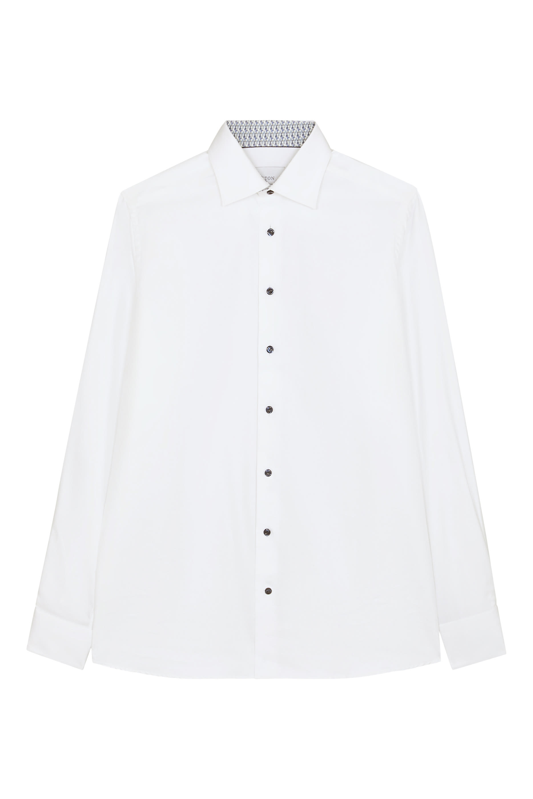 قميص تويل بارز الملمس بنقشة هندسية