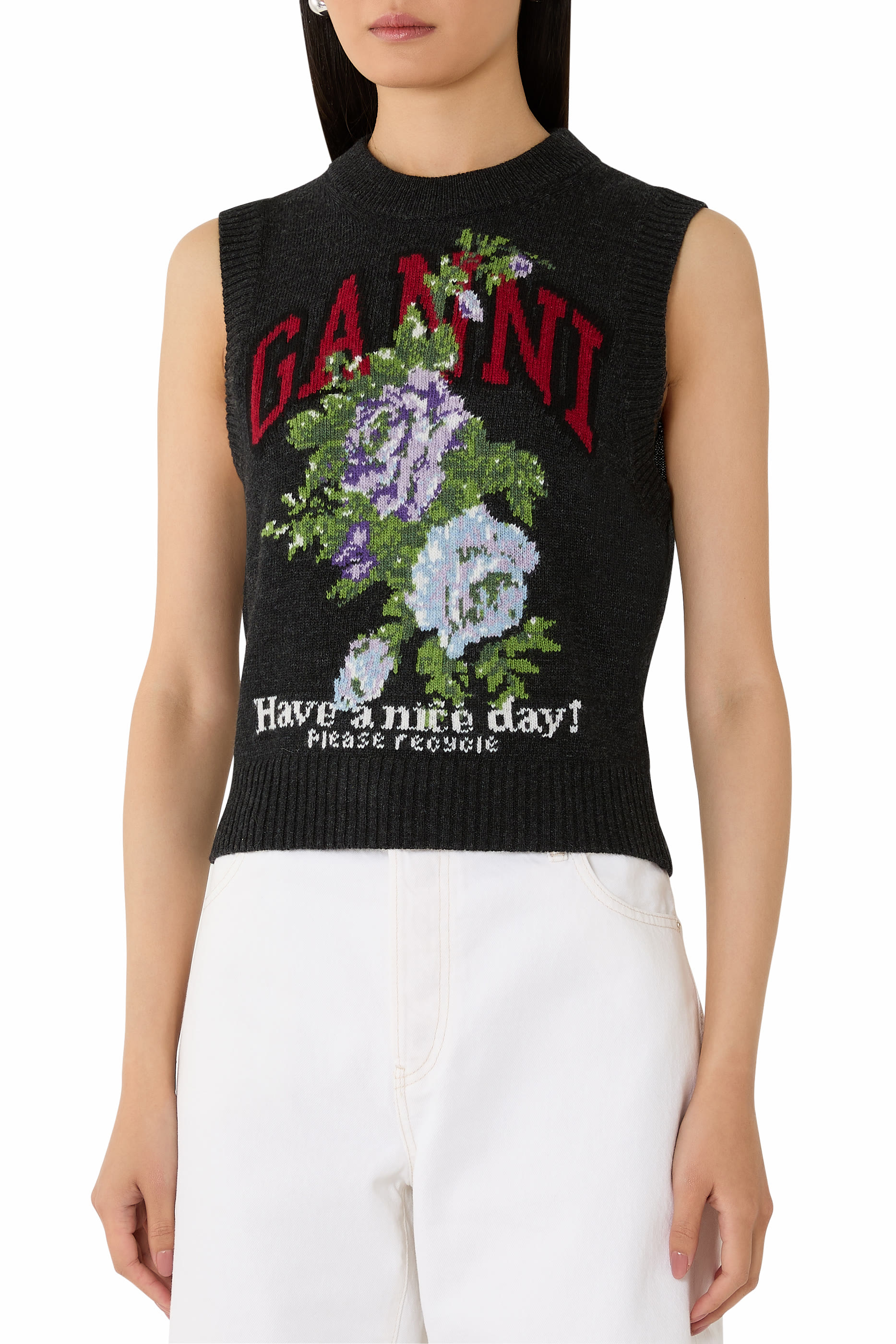  فيست بنقشة ورد صوف 