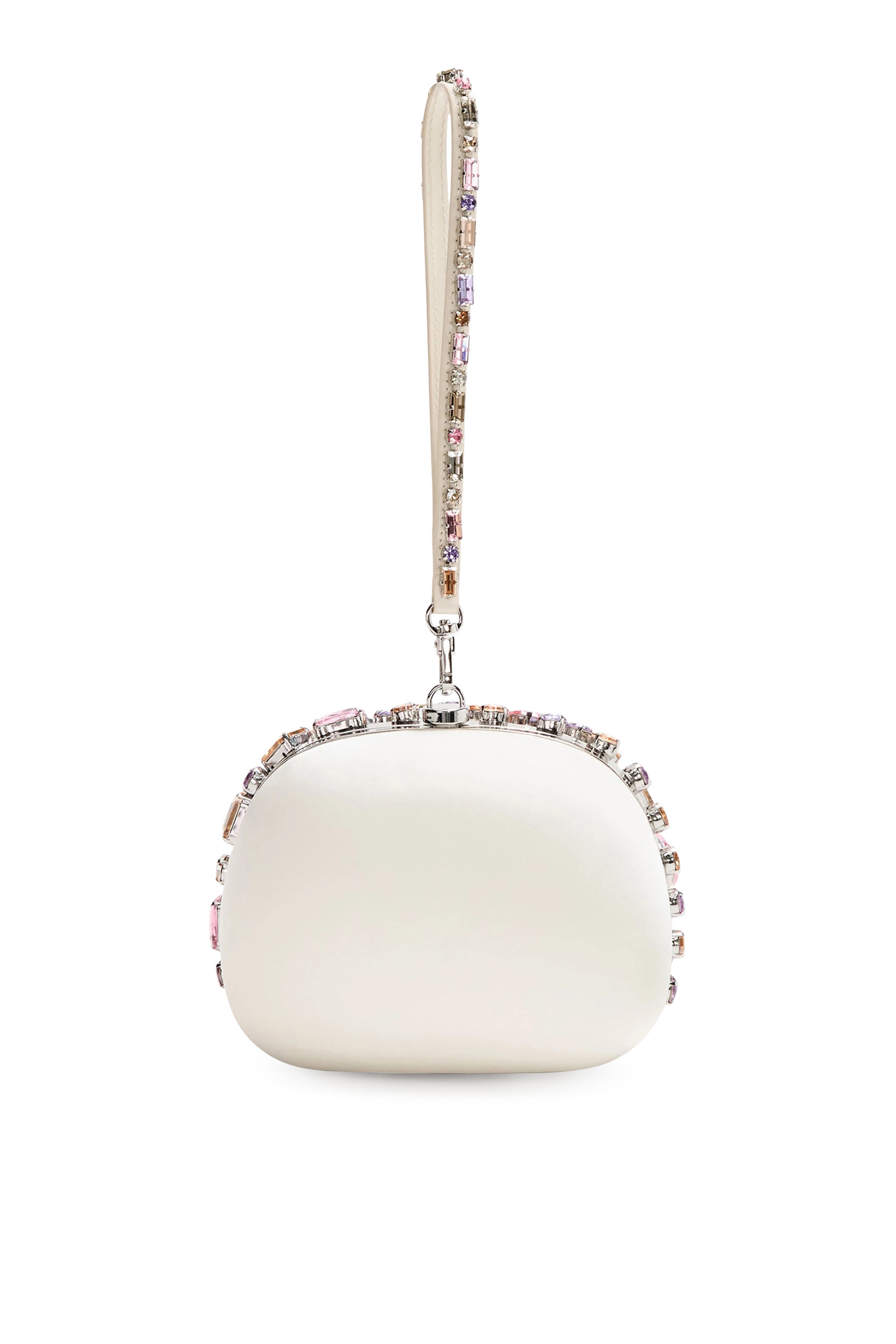 حقيبة كلاتش بيد علوية مرصعة بأحجار متعددة