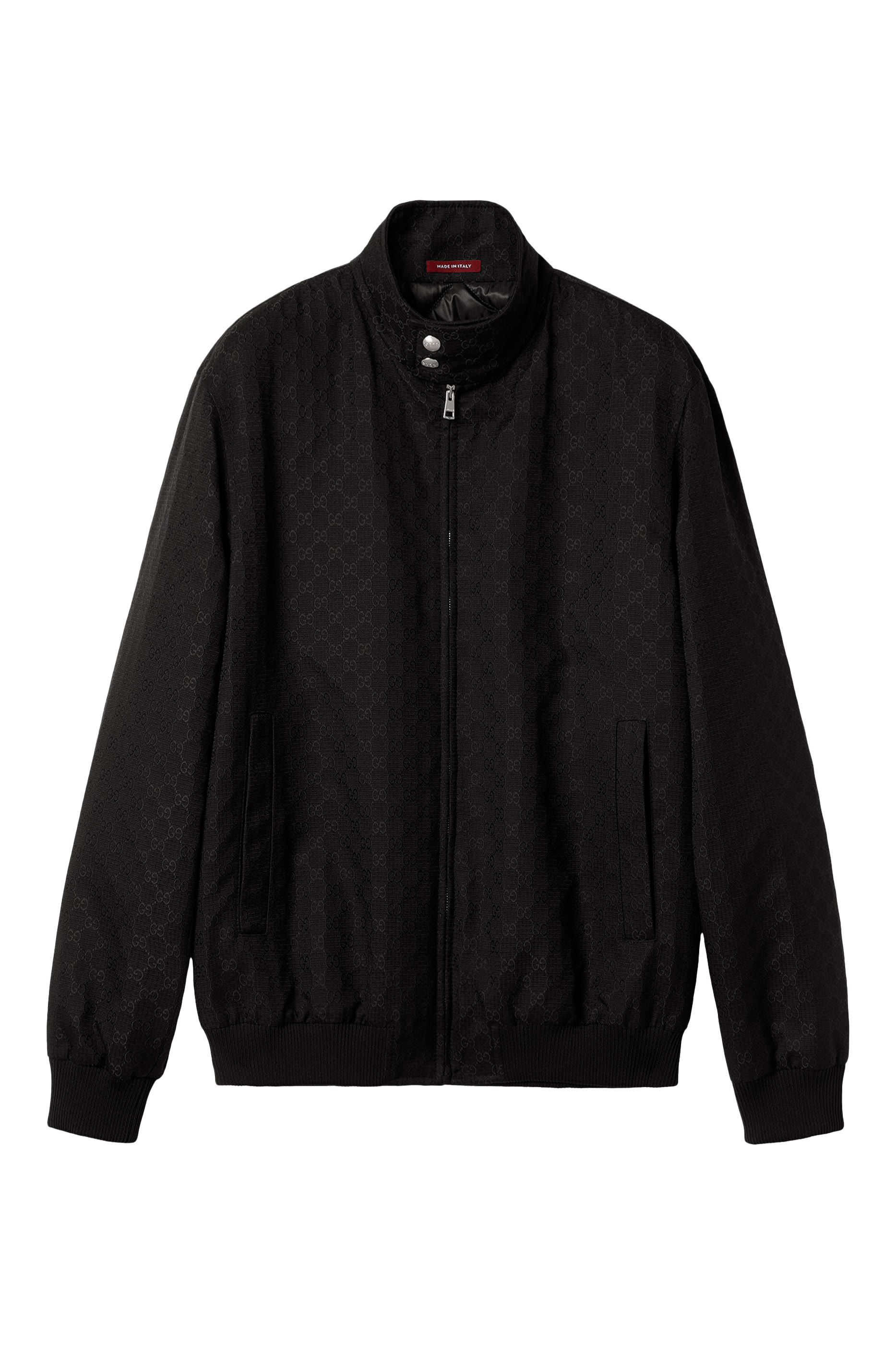 جاكيت قطن بشعار الماركة مزدوج