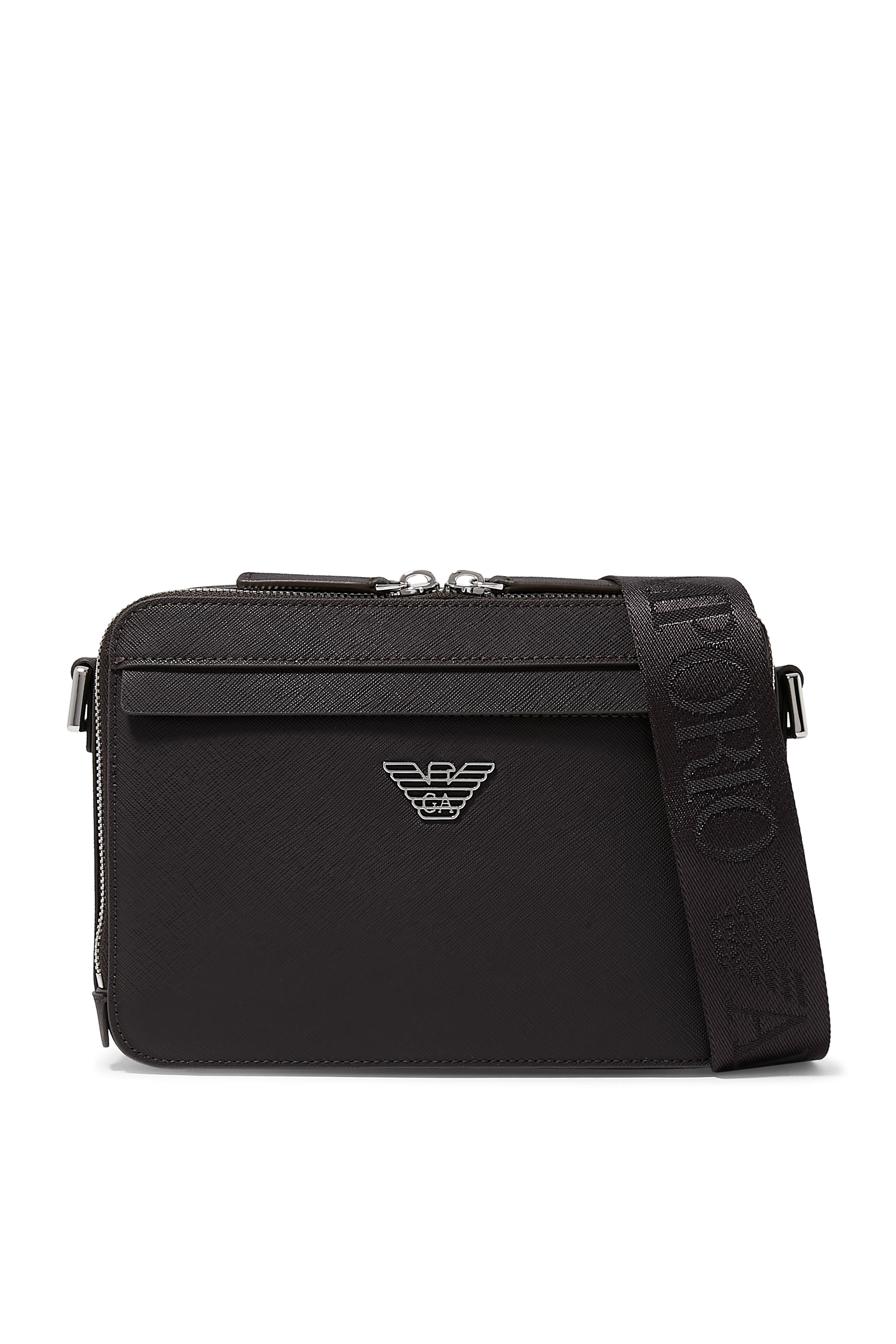 حقيبة كاميرا ايه اس في صغيرة بحلية شعار الماركة جلد سافيانو متجدد