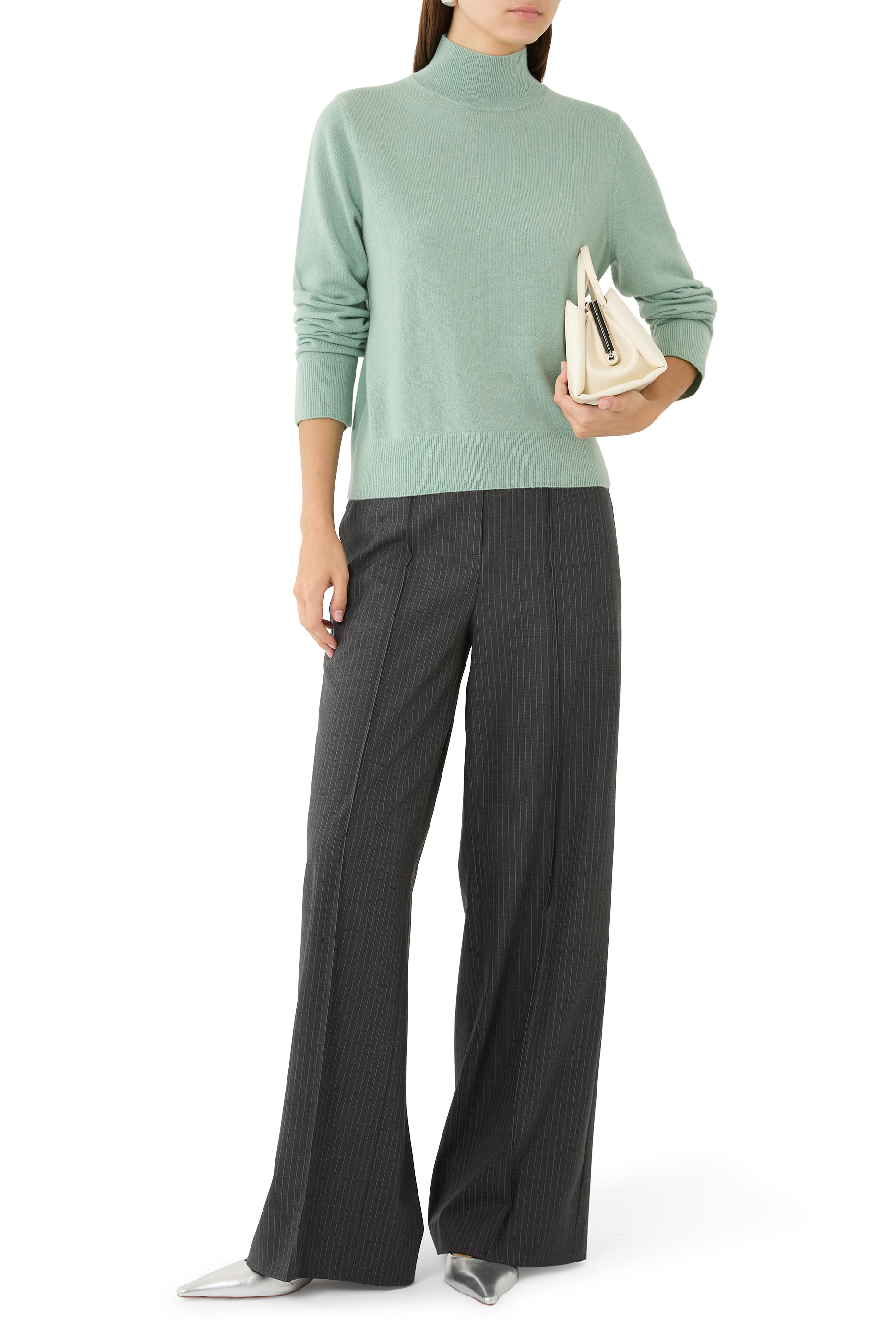 كنزة بياقة عالية كشمير