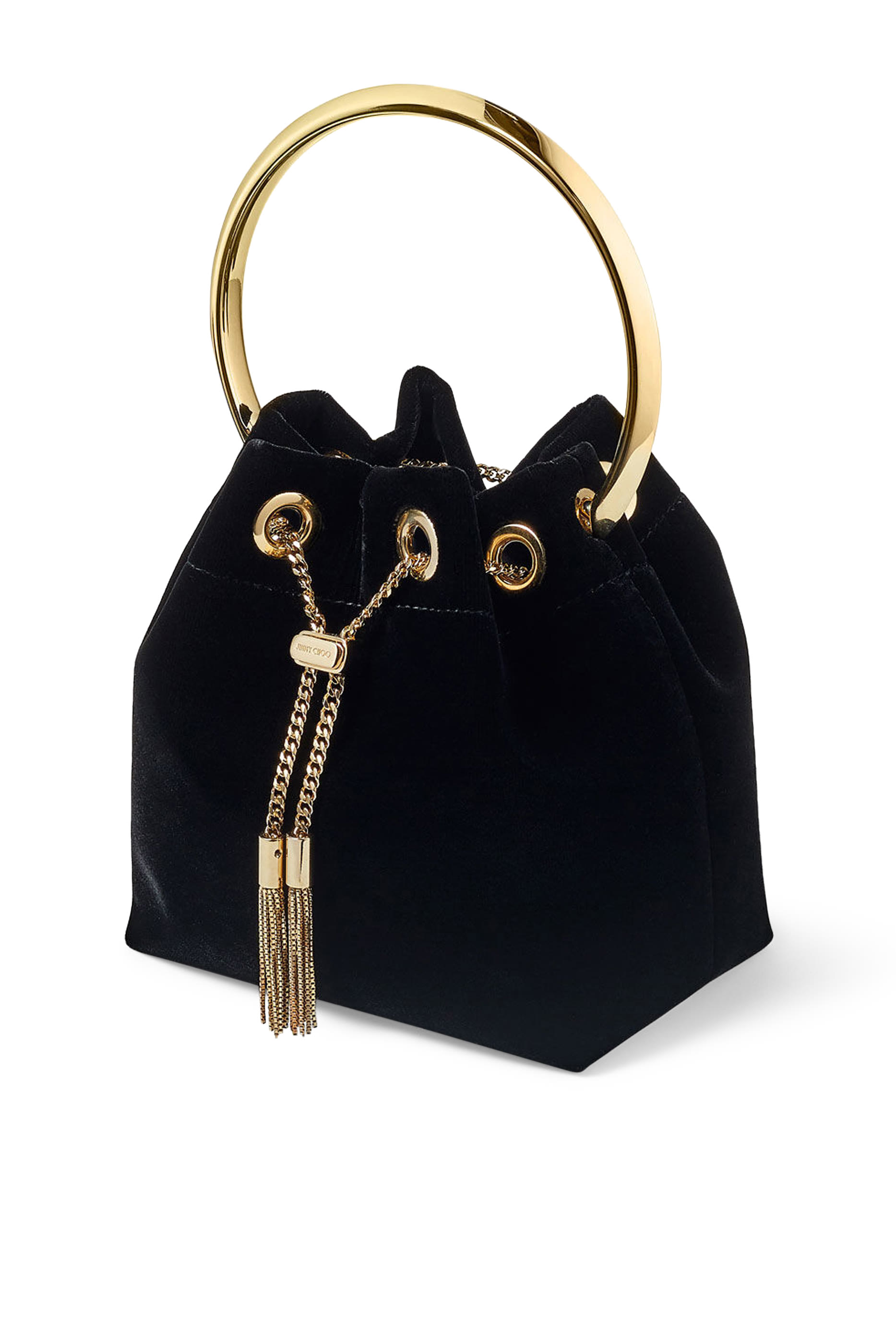 حقيبة بون بون بيد معدنية مخمل