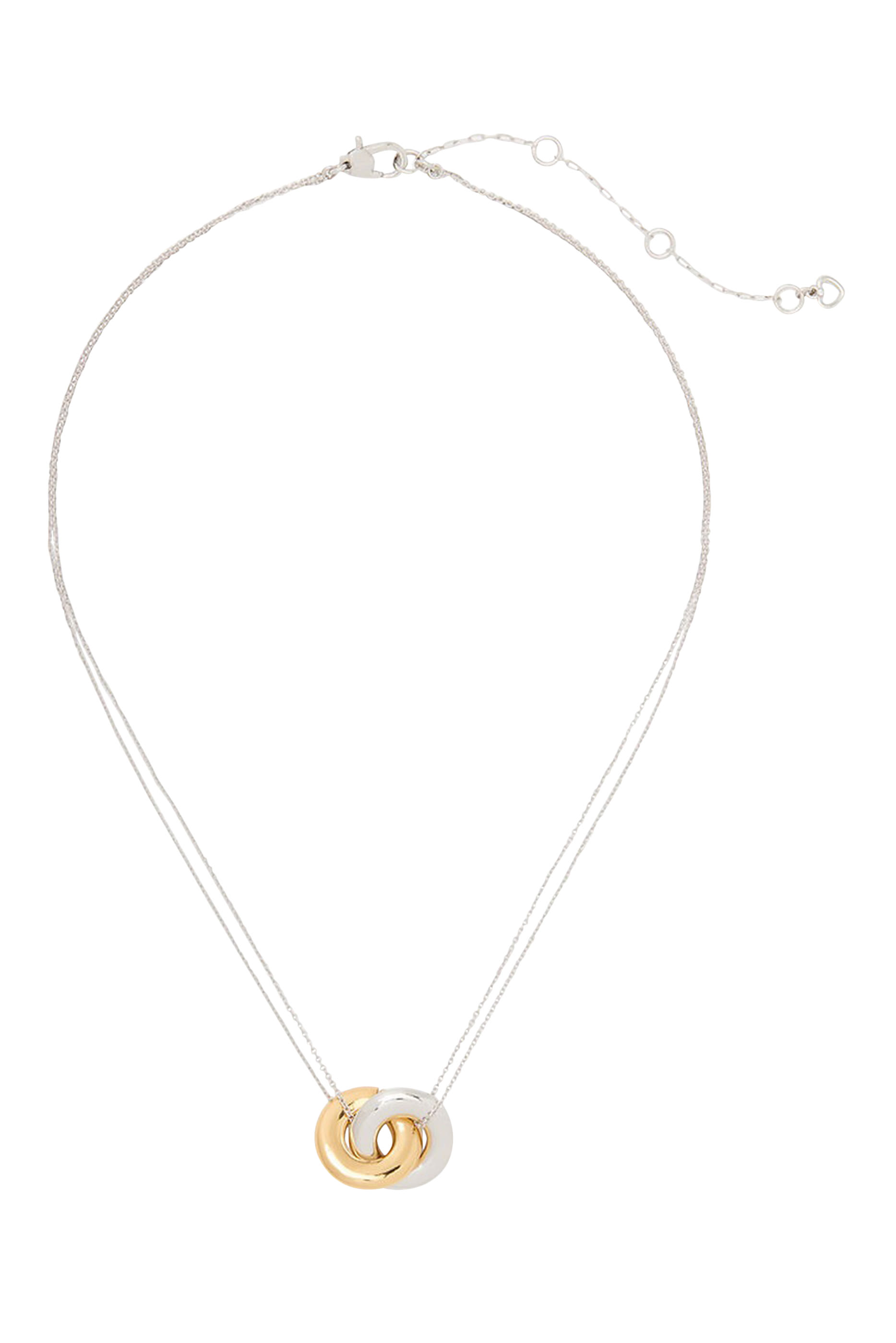 قلادة هيريتدج بلوم بدلاية مرصعة بأحجار زركونيا مكعبة، معدن مطلي