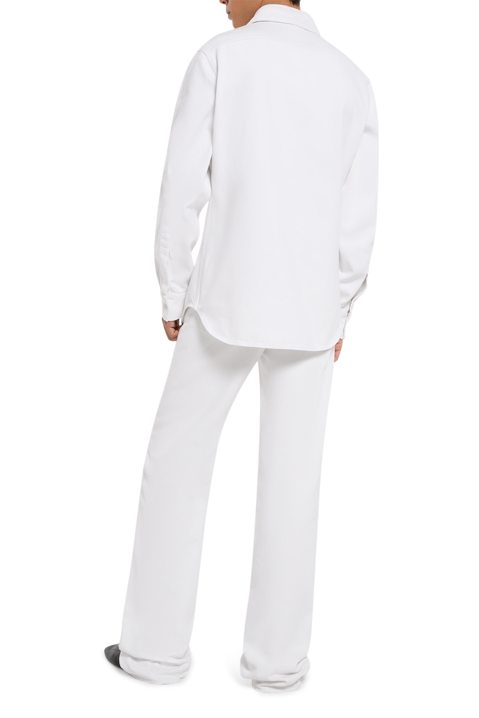 قميص قطن دنيم معتمد باهت