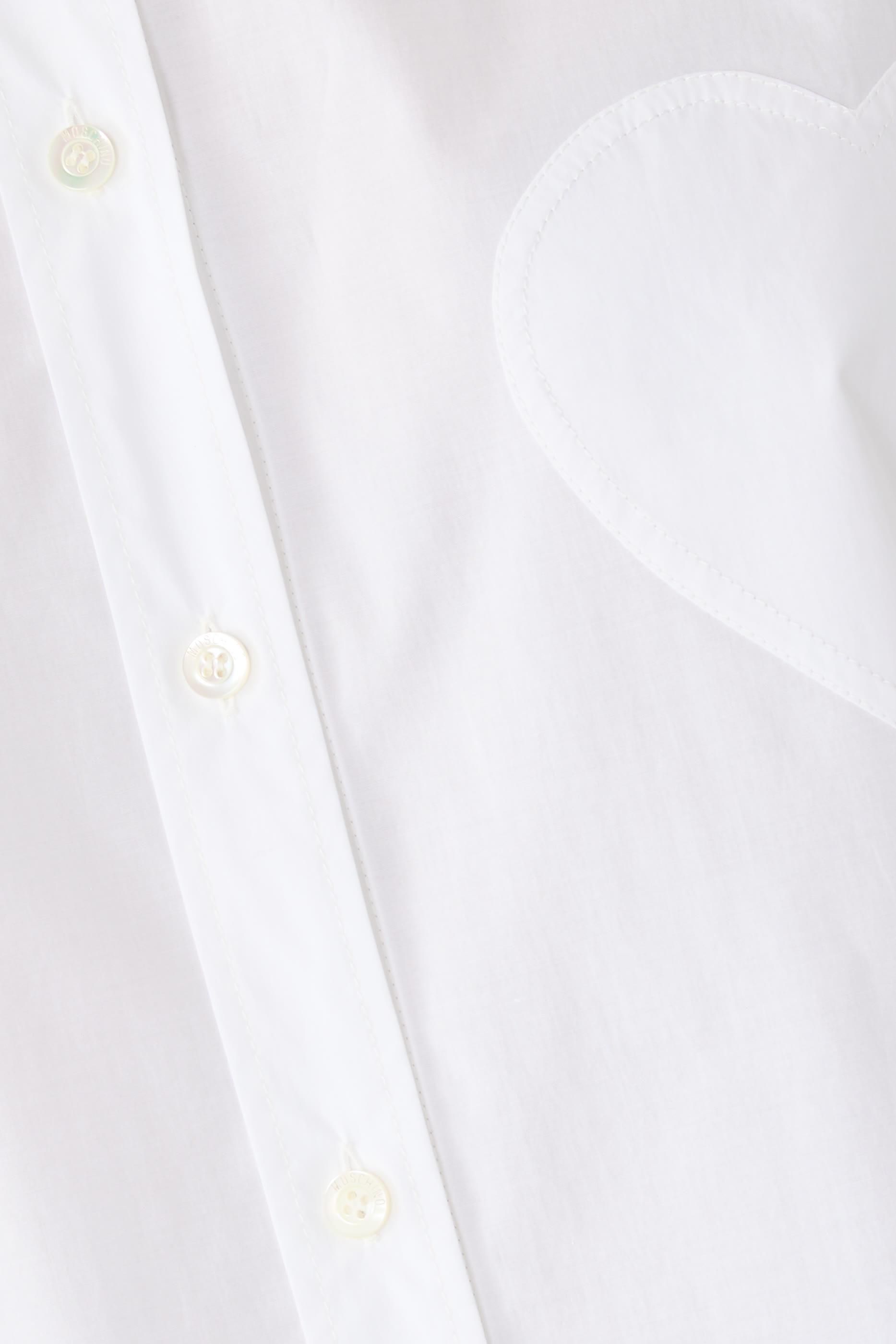 قميص برقعة بتصميم قلب قطن