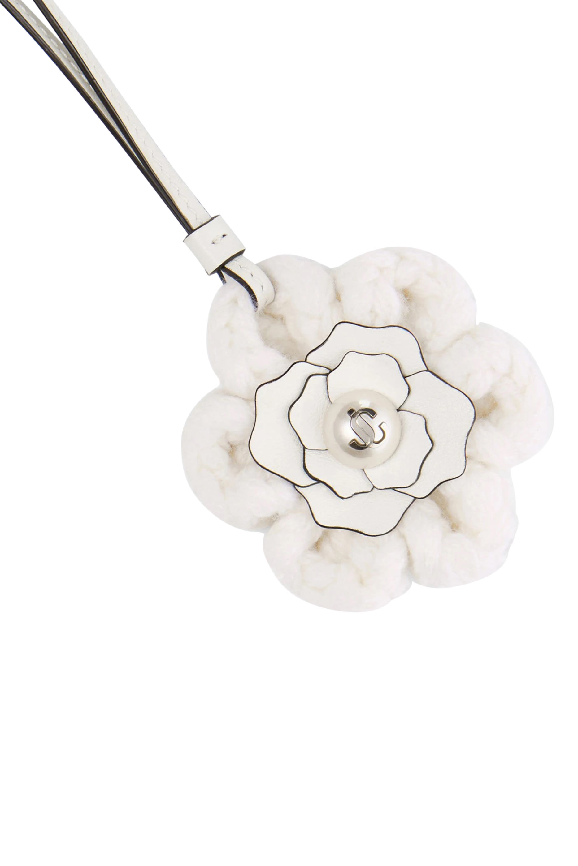 حلية حقيبة بتصميم زهرة منسوجة