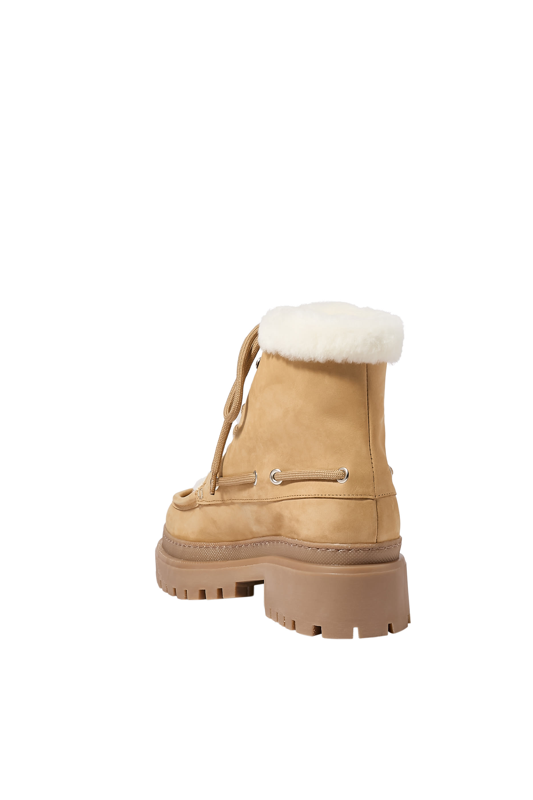 حذاء بوت ميرينيلو بطول الكاحل جلد حمل