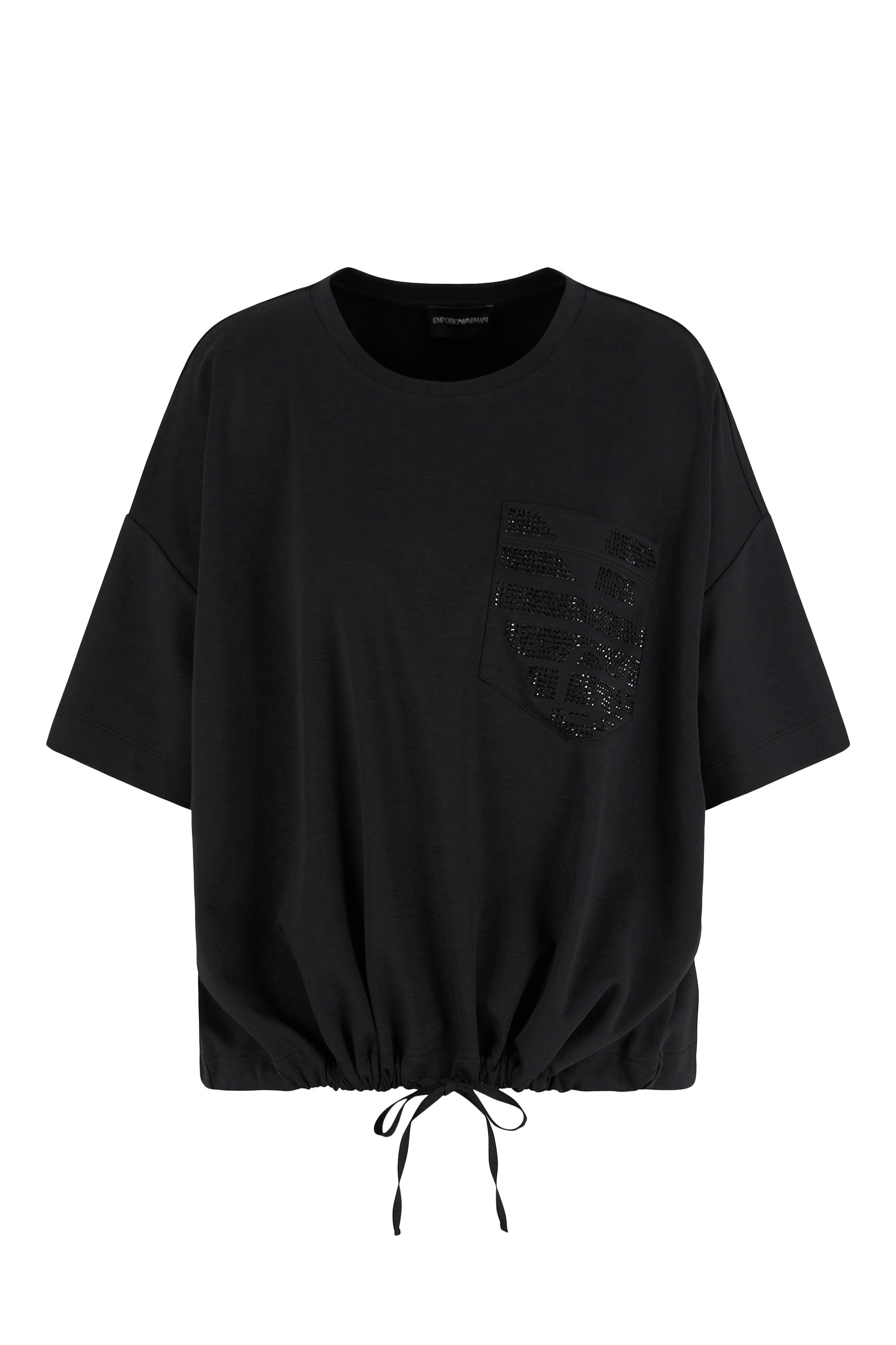 تيشيرت بتطريز شعار النسر قطن جيرسيه