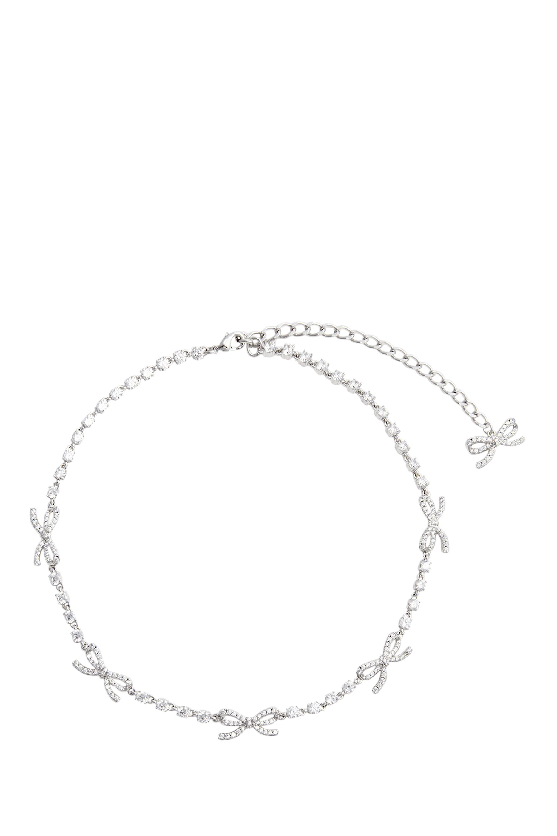 قلادة مزينة بعقدة مرصعة بالكريستال