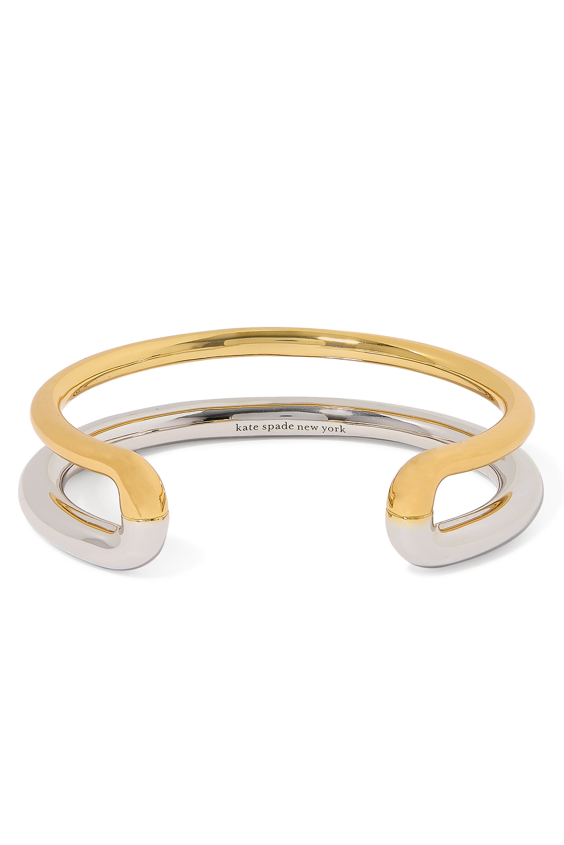 سوار مفتوح بتصميم متداخل، معدن مطلي