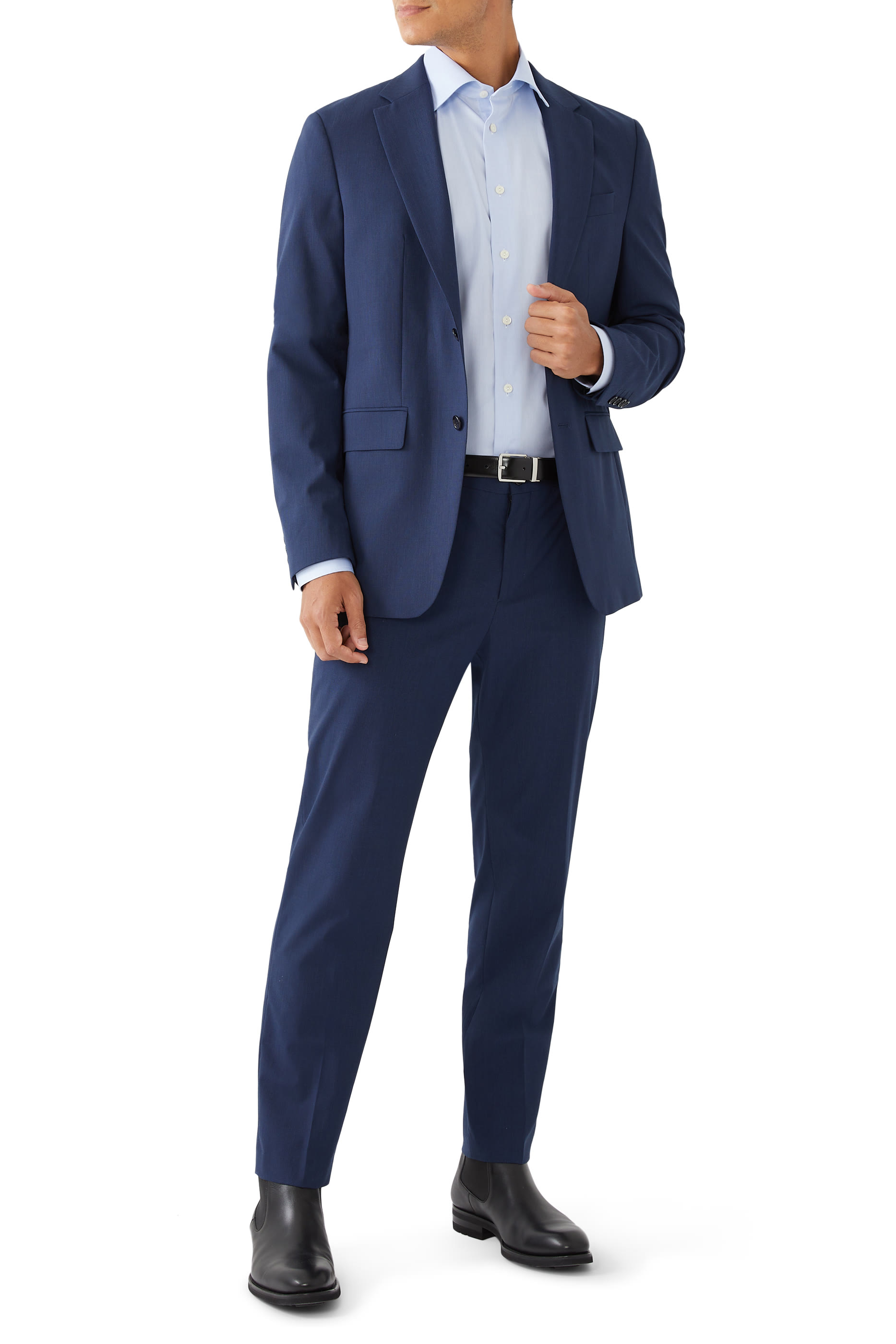 قميص سادة تويل مميز للماركة