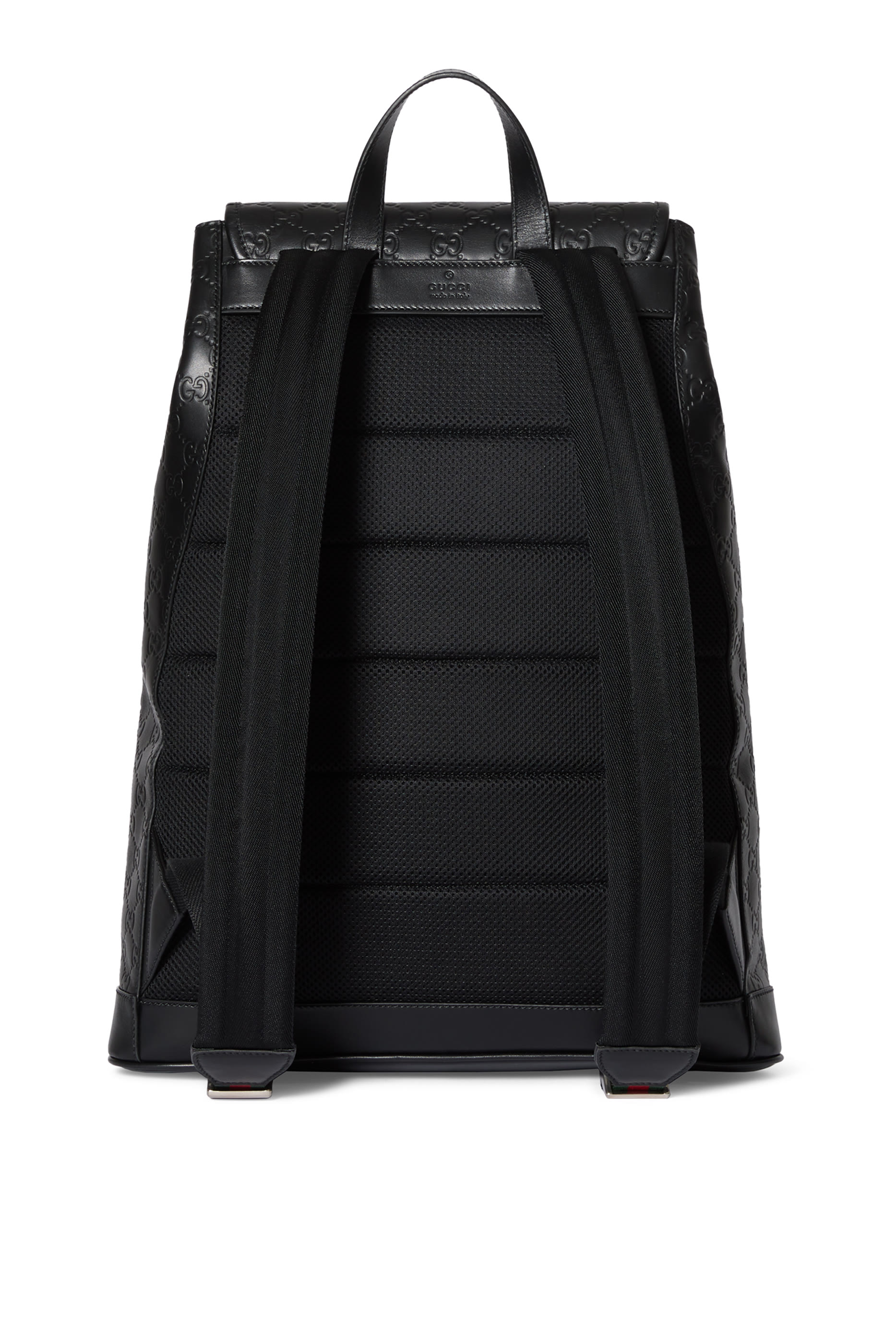 حقيبة ظهر متوسطة بنقشة حرفي شعار الماركة