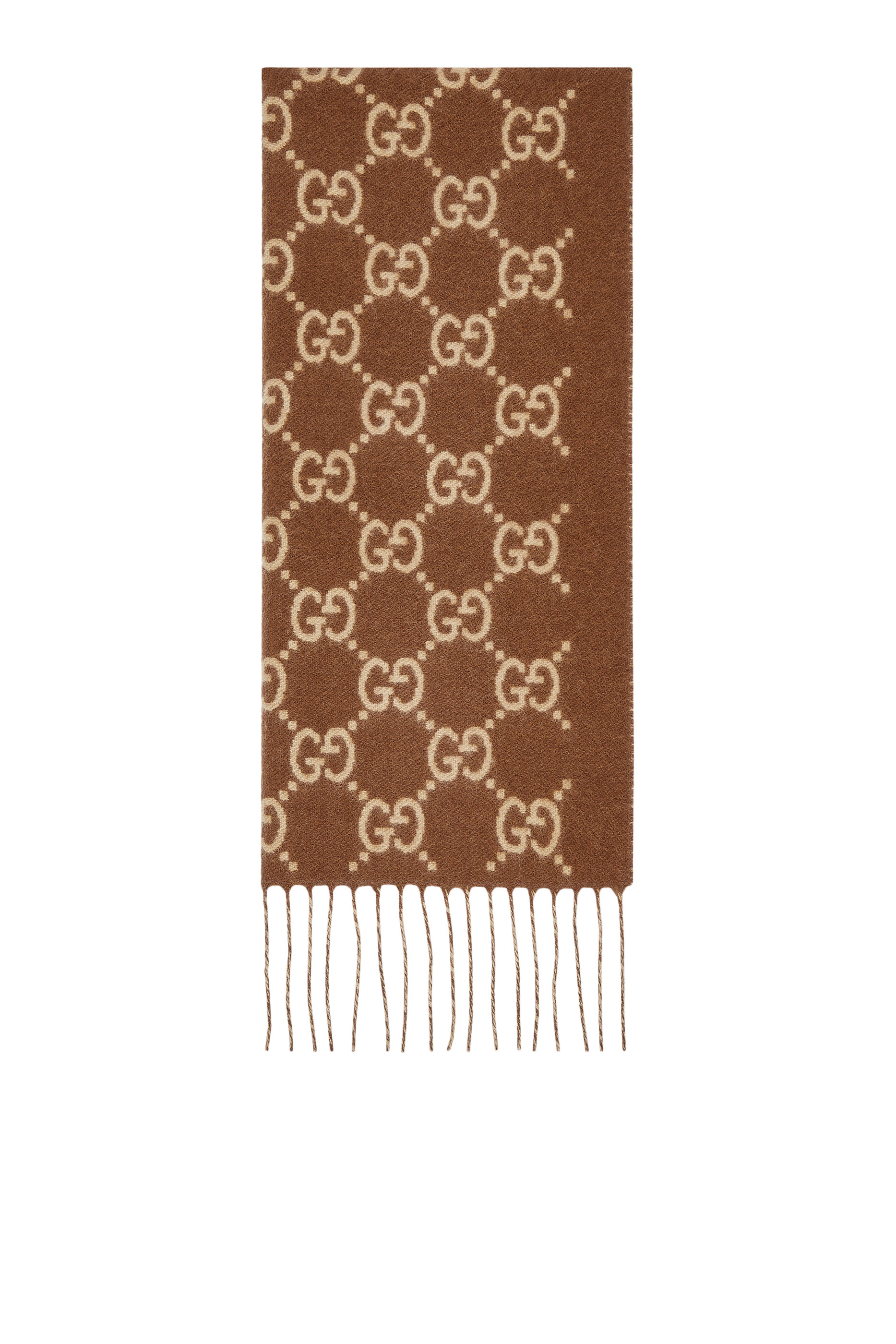 وشاح كشمير بنقشة حرفي شعار الماركة