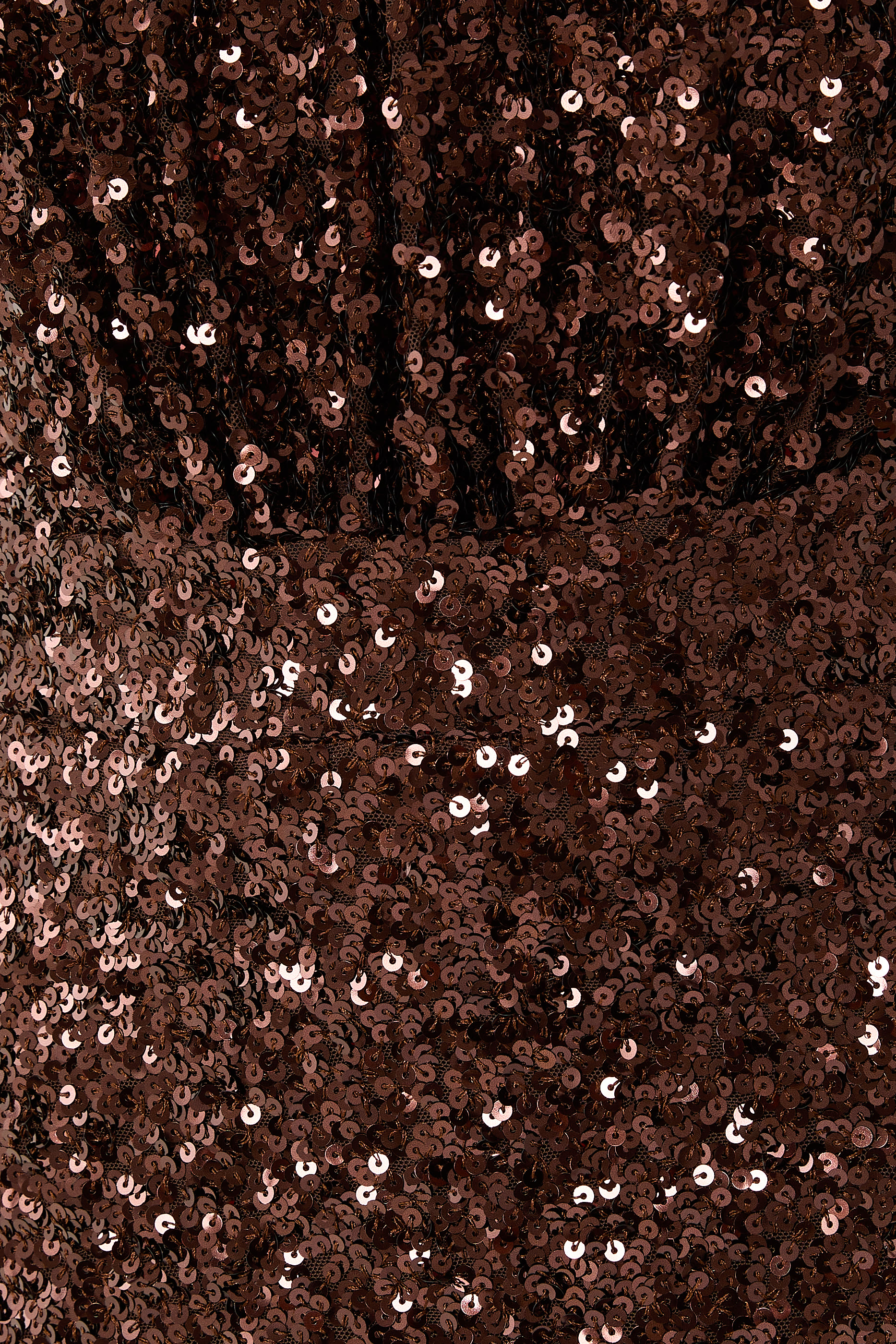 فستان قصير مزين بترتر