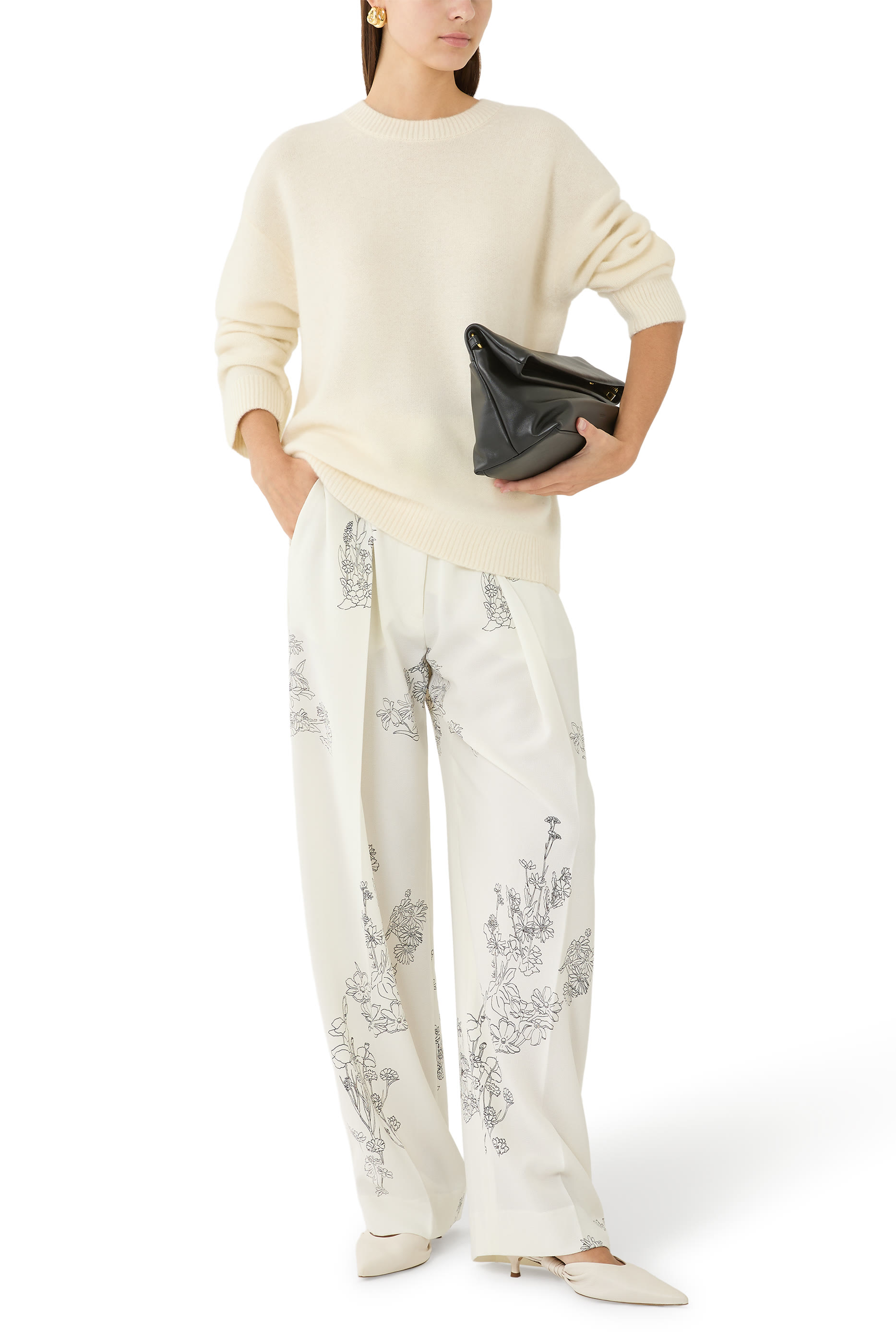 كنزة كشمير بارز الملمس