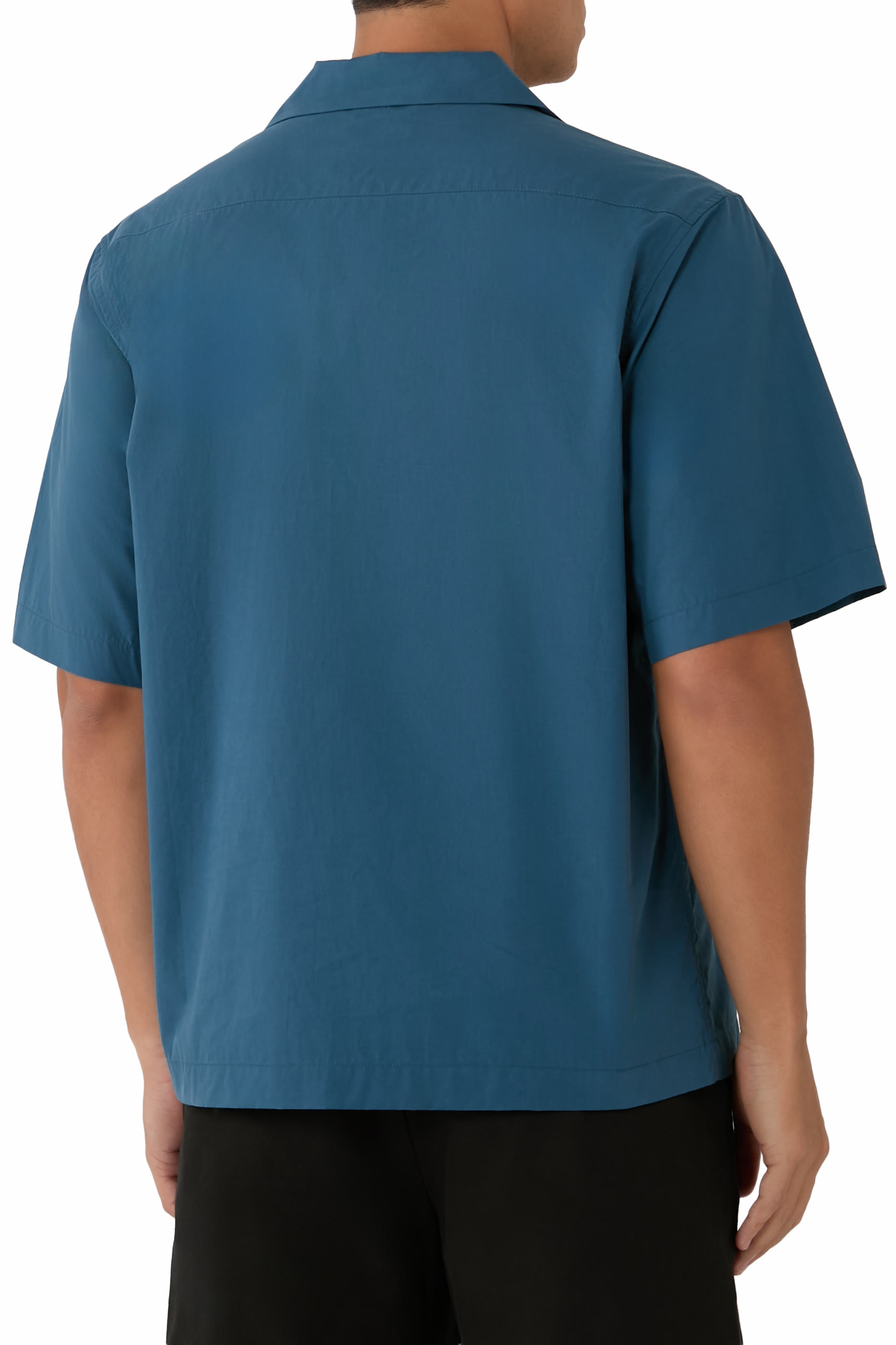 قميص بولينج بتطريزات فاوانيا