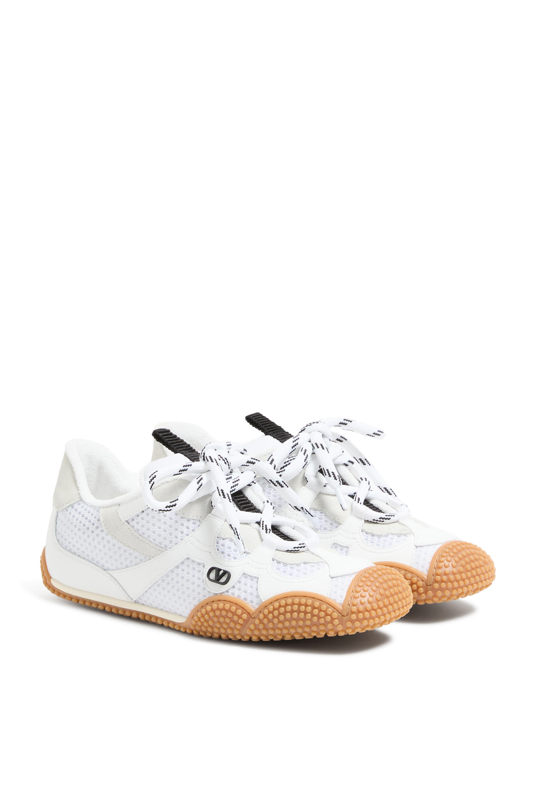 سنيكرز أمفيبيا جلد عجل مطاطي وجلد مقسم