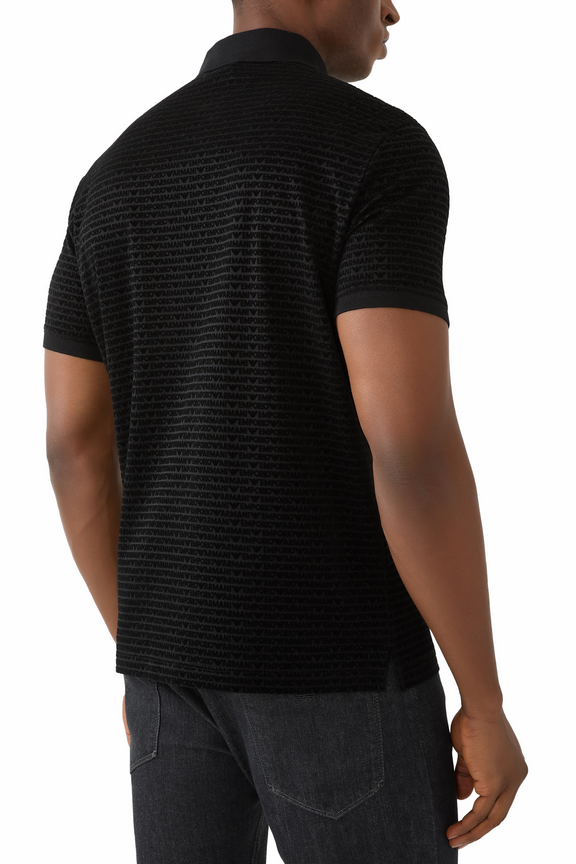 قميص بولو بشعار الماركة بالكامل جيرسيه