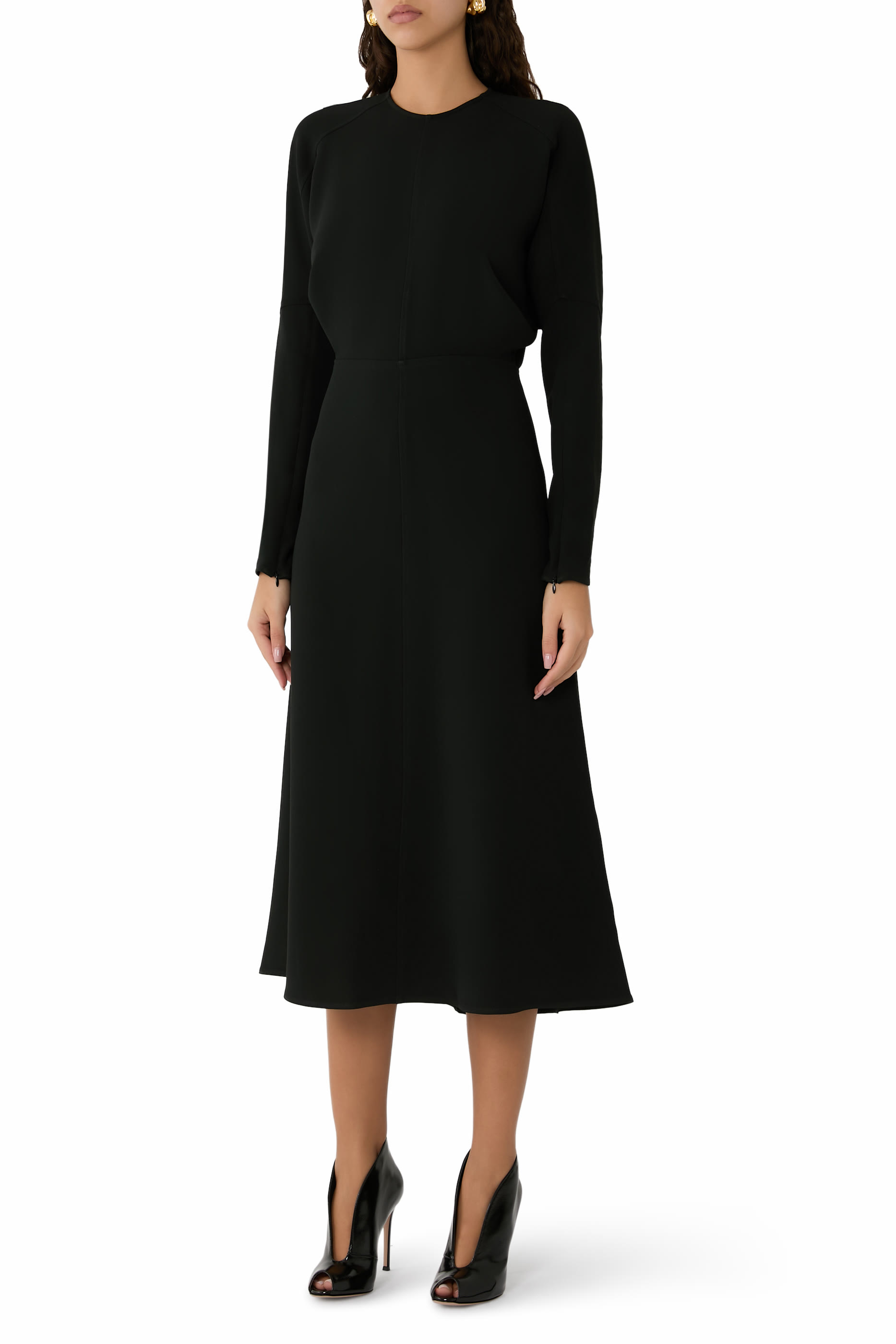 فستان دولمان متوسط الطول