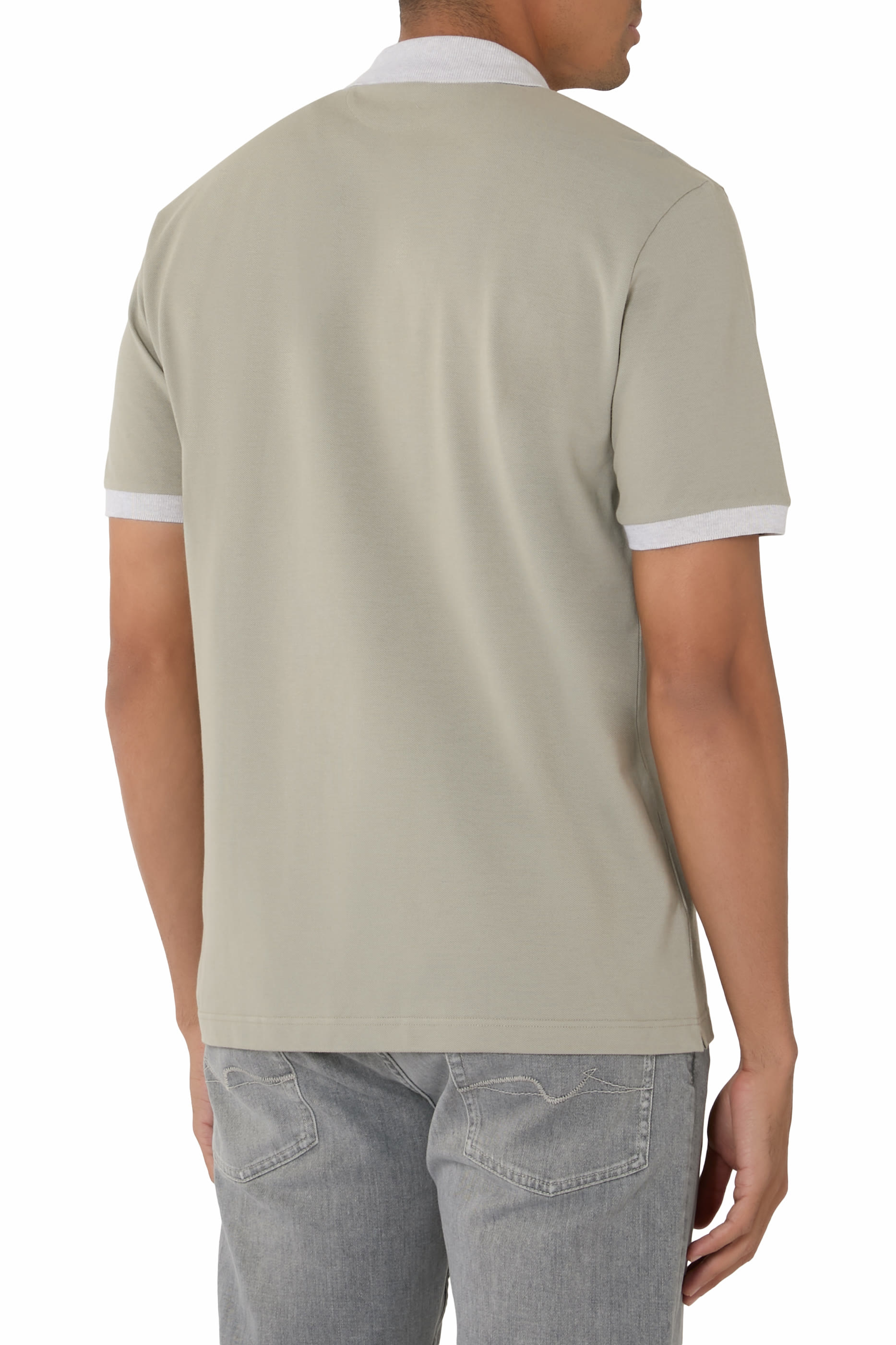 قميص بولو كتان منسوج