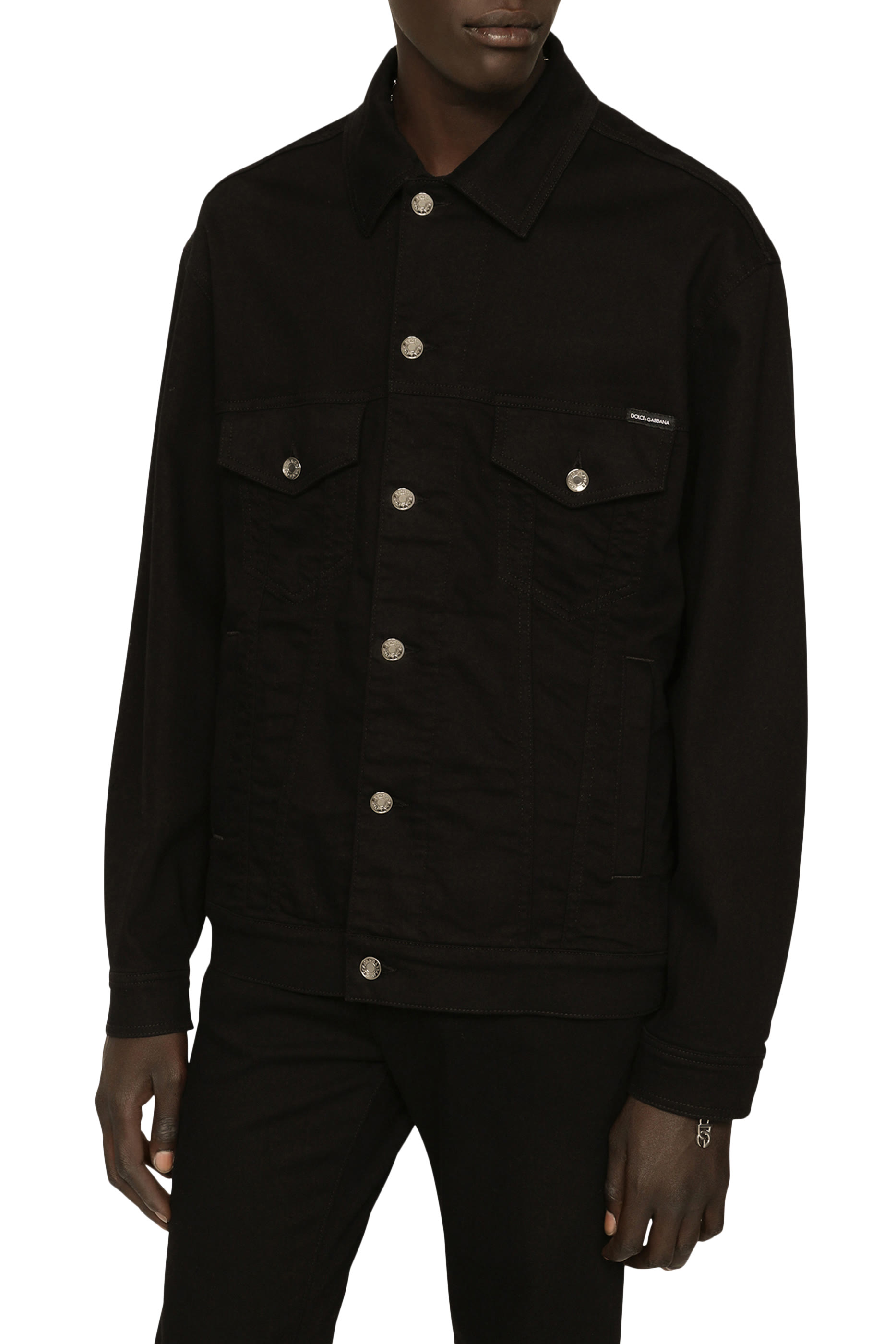 جاكيت دنيم مطاطي