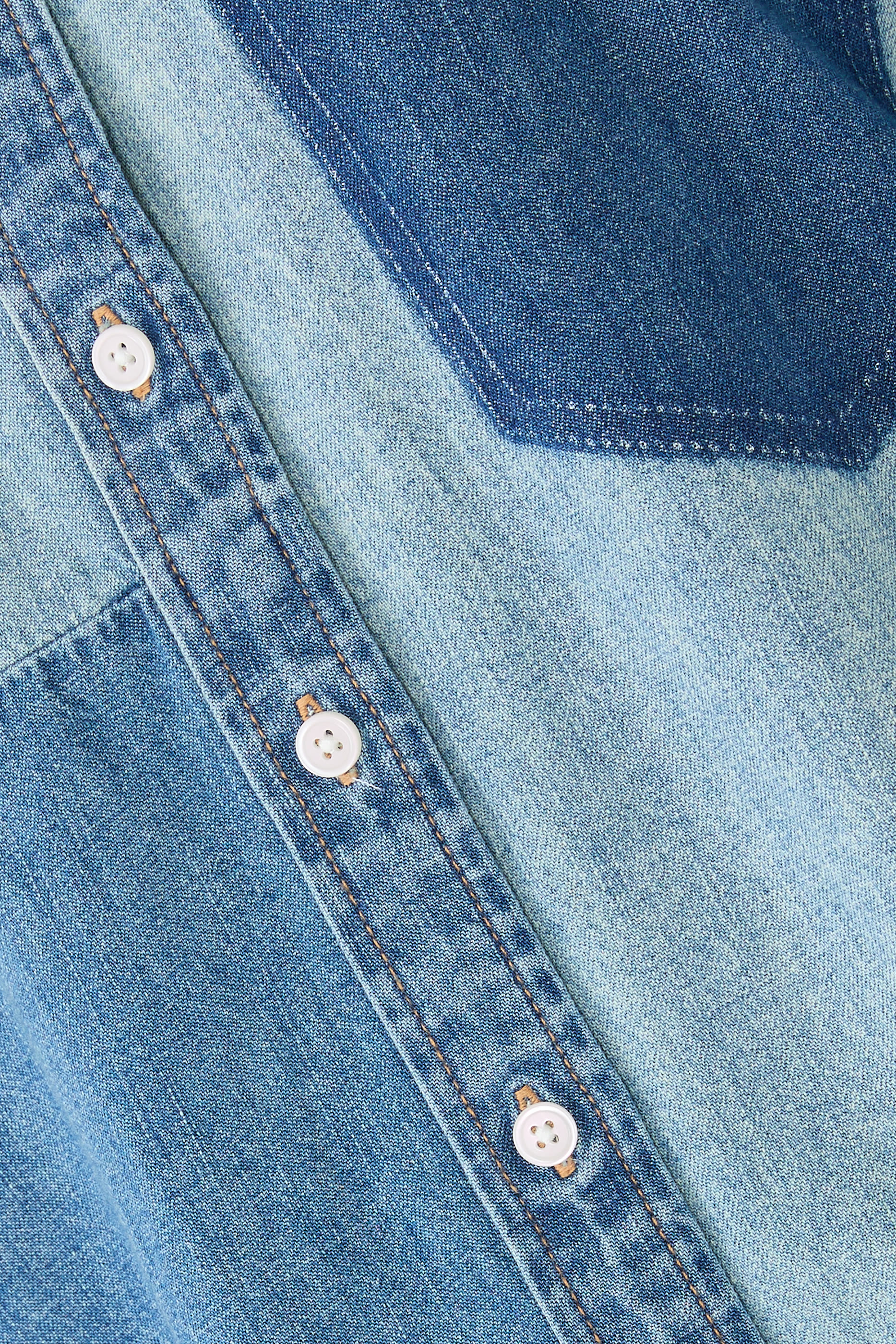 قميص دالما بصف أزرار دنيم