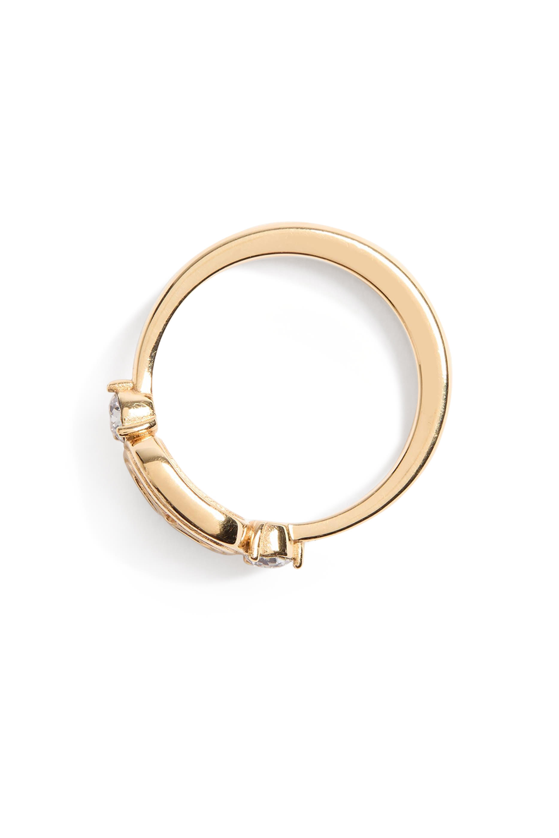 خاتم بحلية بتصميم بيضاوي