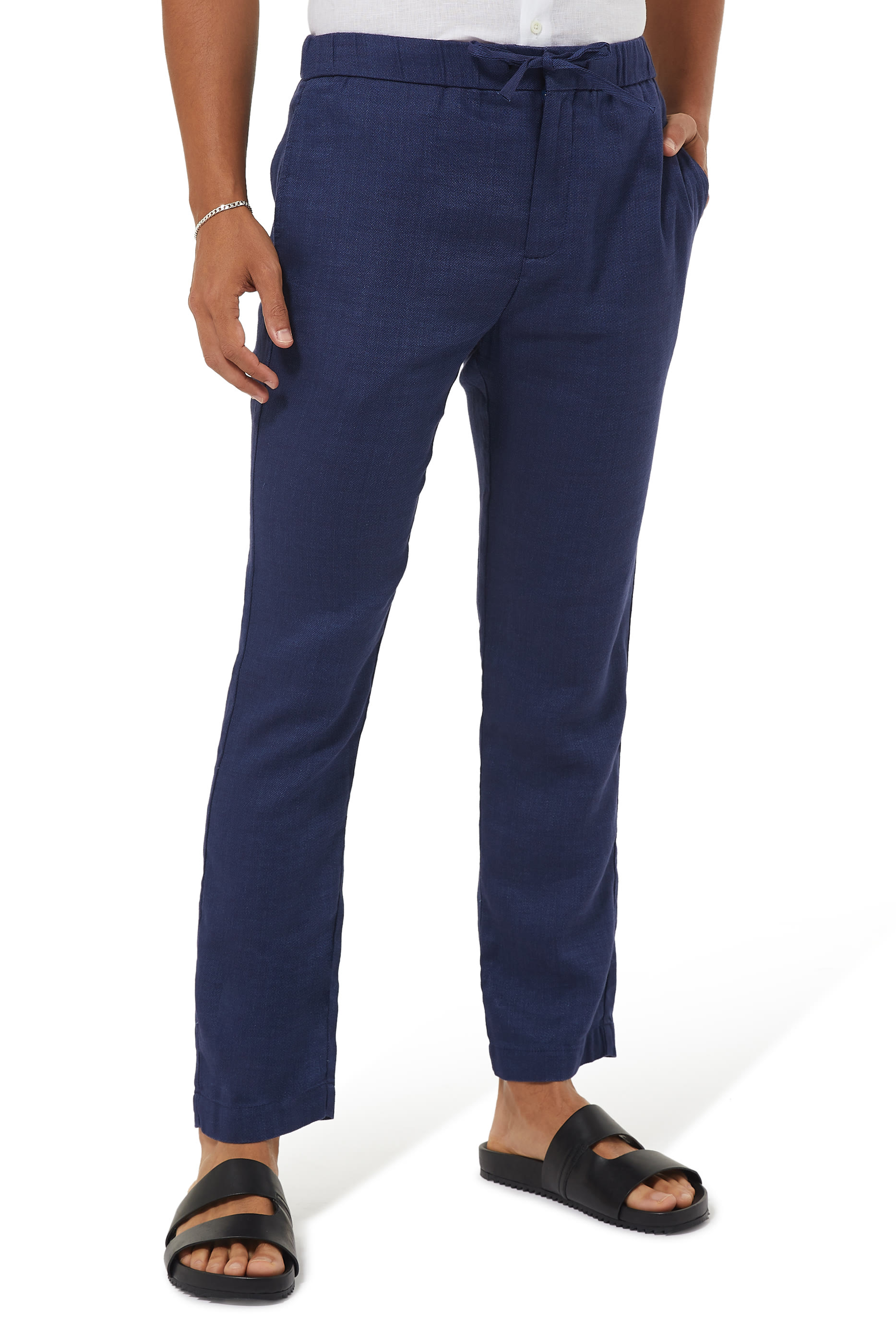 بنطال شينو رياضي كتان