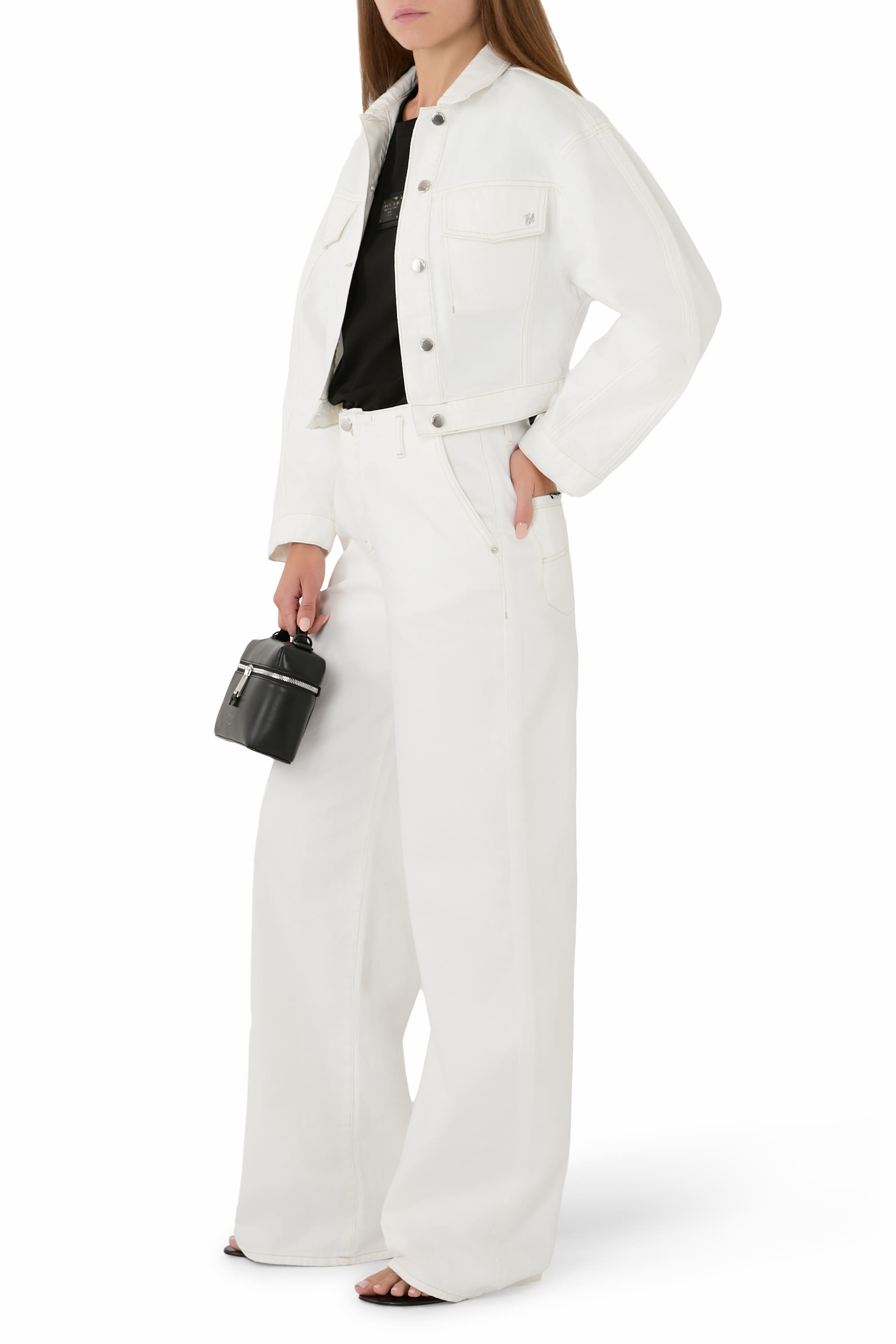 Button-Up Crop Blouson