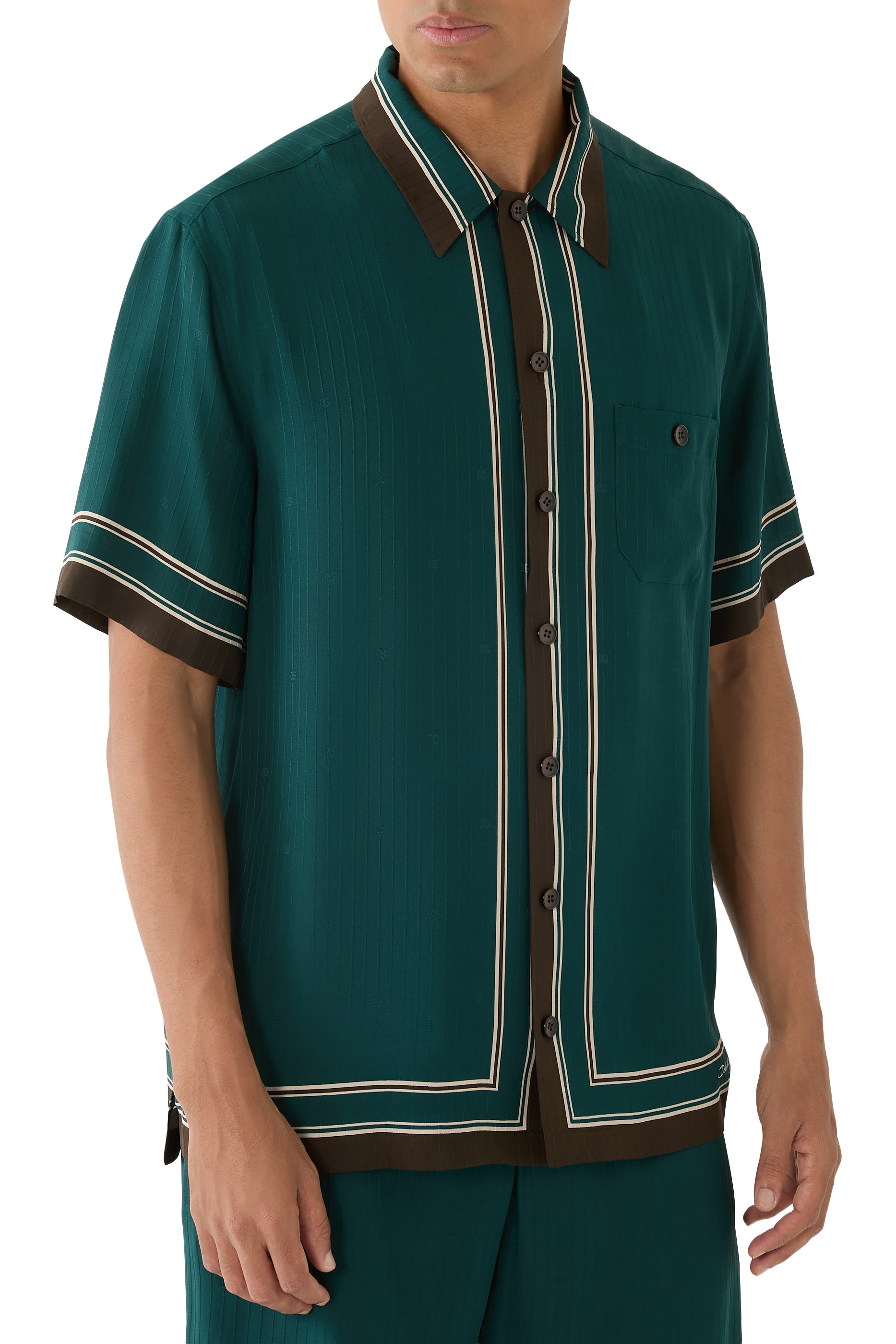 قميص مارتيني جاكار بشعار الماركة