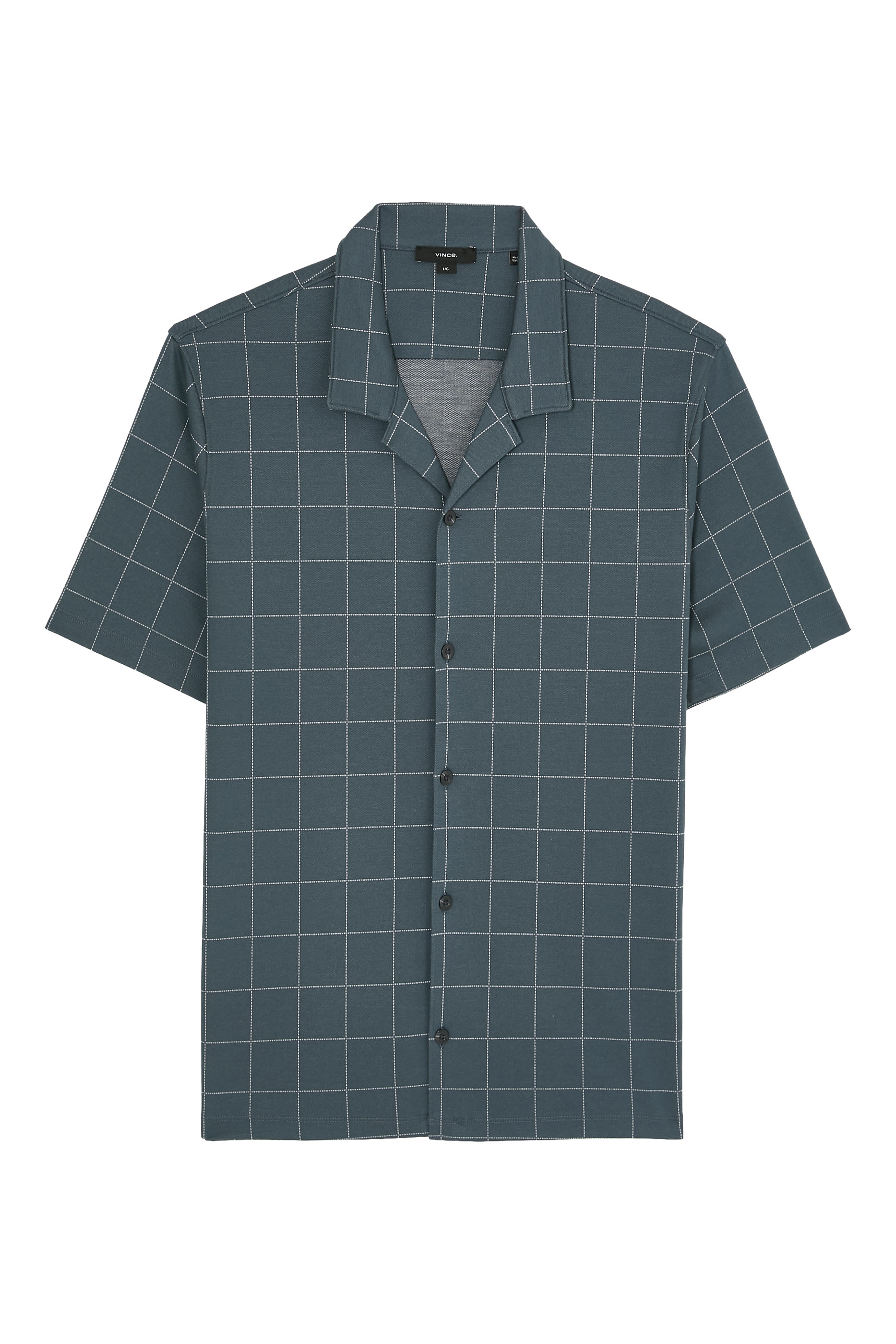 Windowpane Check Camp Shirt