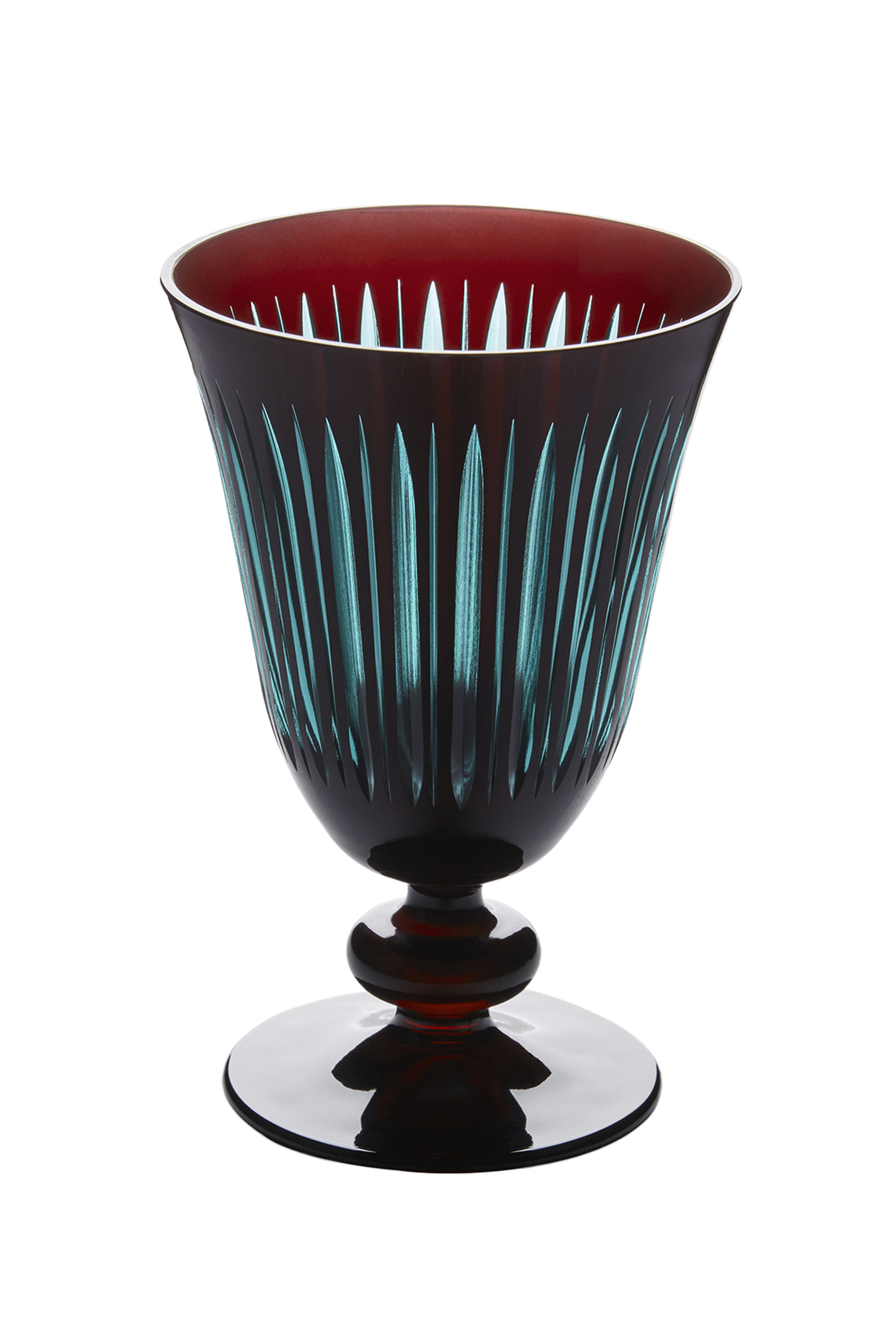 مجموعة كاسات بريسم بلون بوردو للمشروبات الفاخرة، 4 قطع